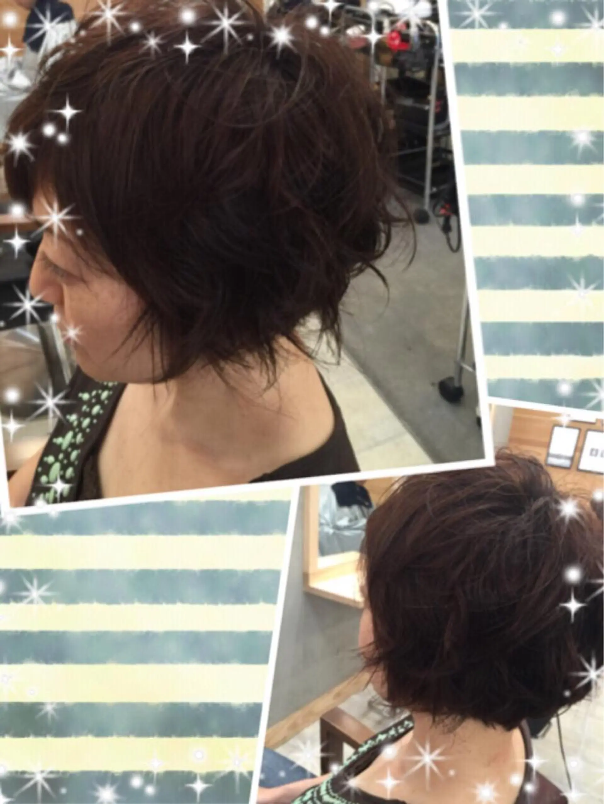 ショート パーマ 前下がりボブ ボブ ショートヘア ニュアンスパーマ Hair  Design  One Charme所属・鳴海 悠のその他イメージ