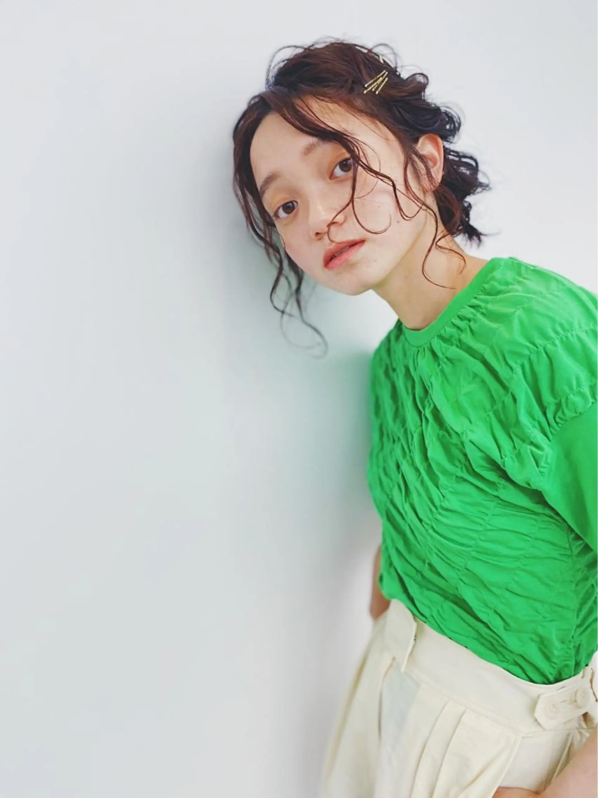 ミディアム ヘアアレンジ 小岸 竜のヘアスタイル