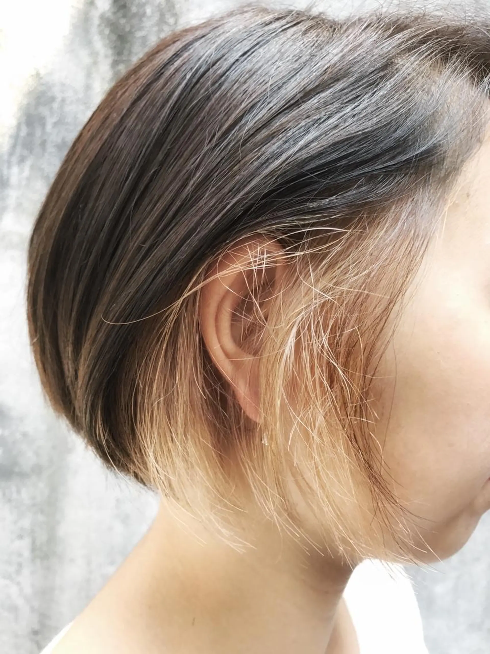 ショート カラー ツートーンカラー vato マンツーマンサロンのヘアスタイル