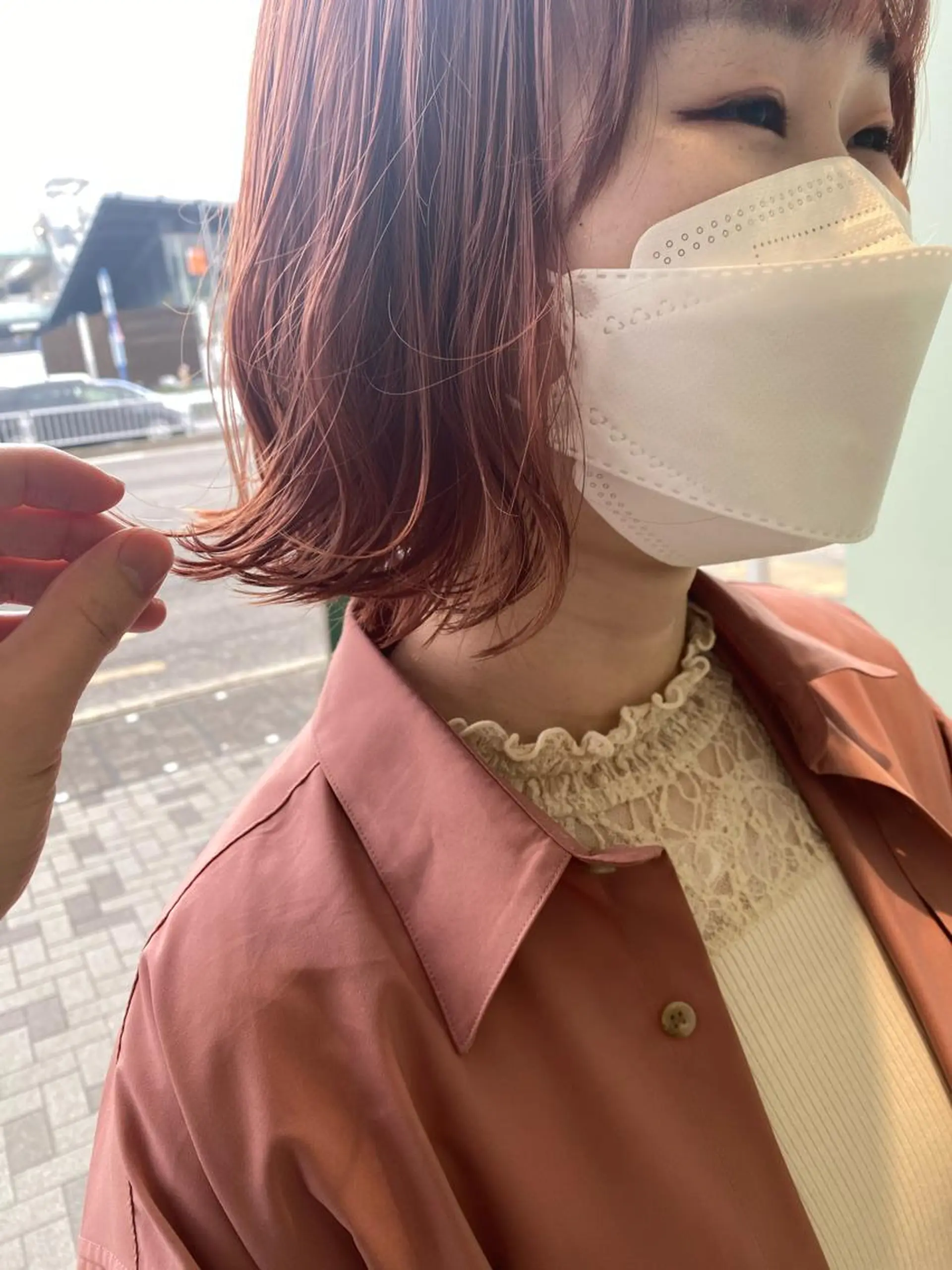 ミディアム 吉田 翔太のヘアスタイル