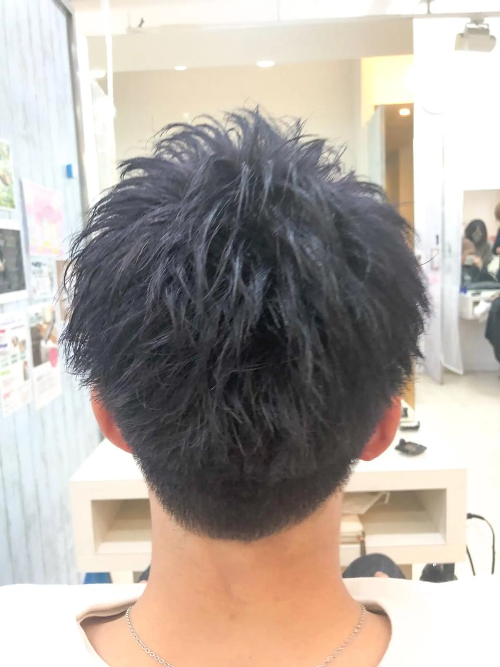 ショート カラー メンズ 髪質改善× ハイライト溝江のヘアスタイル