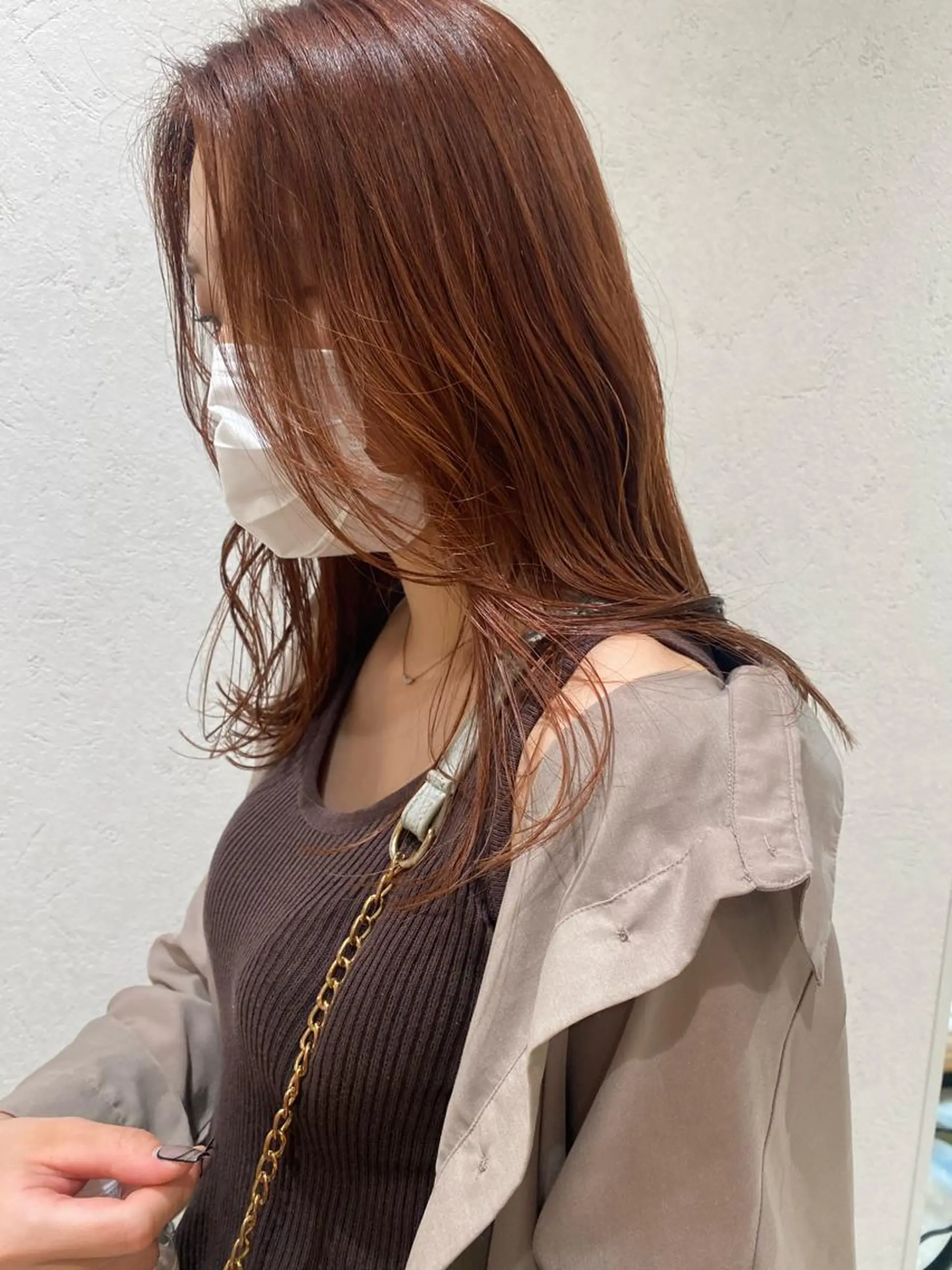 セミロング カラー ヘアアレンジ オレンジ ヘアカラー トリートメント ヘッドスパ パーマ指名No1 /namiのヘアスタイル