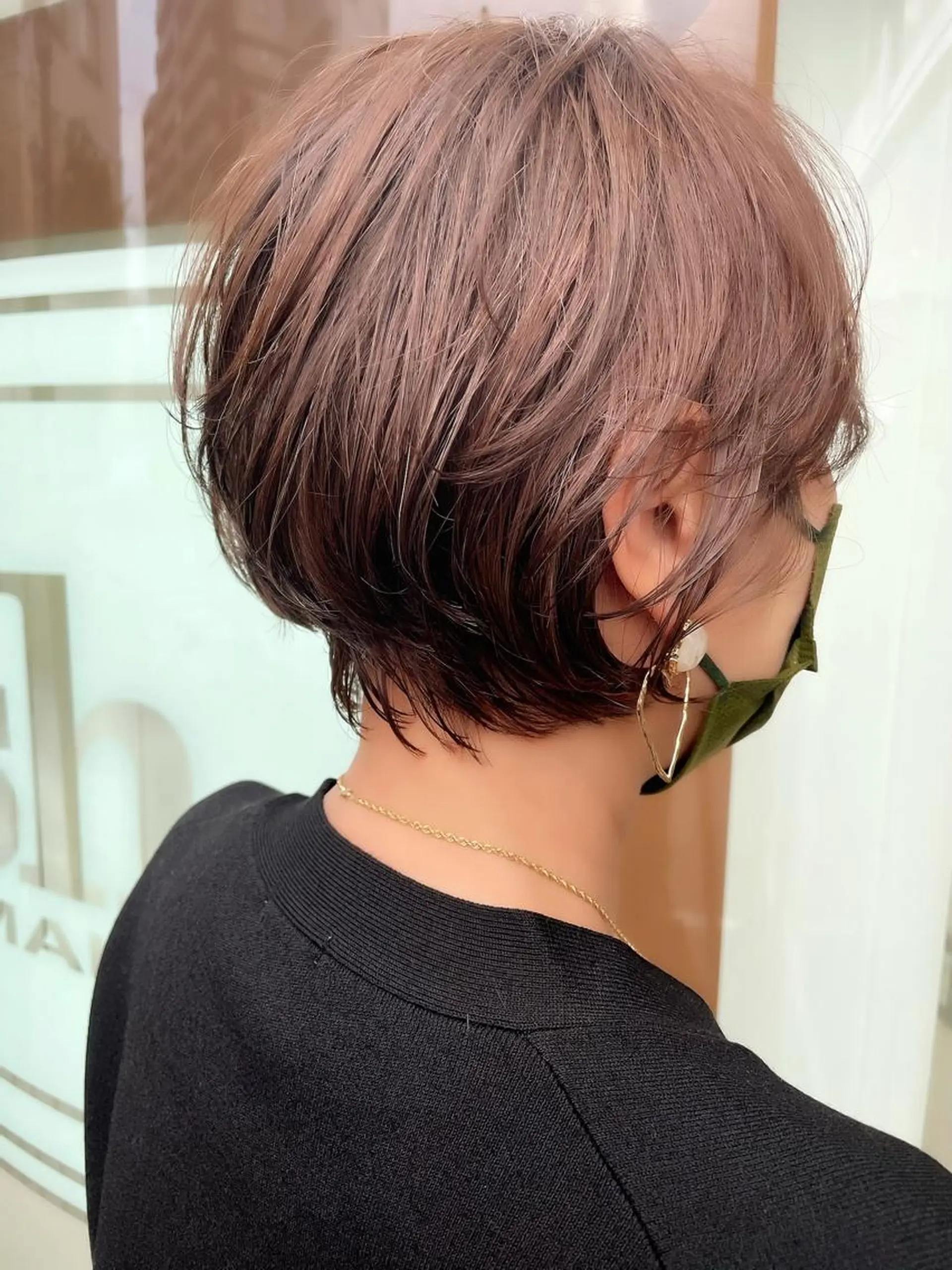 ショート ショート/ボブ/ 白髪ぼかし/しんやのヘアスタイル