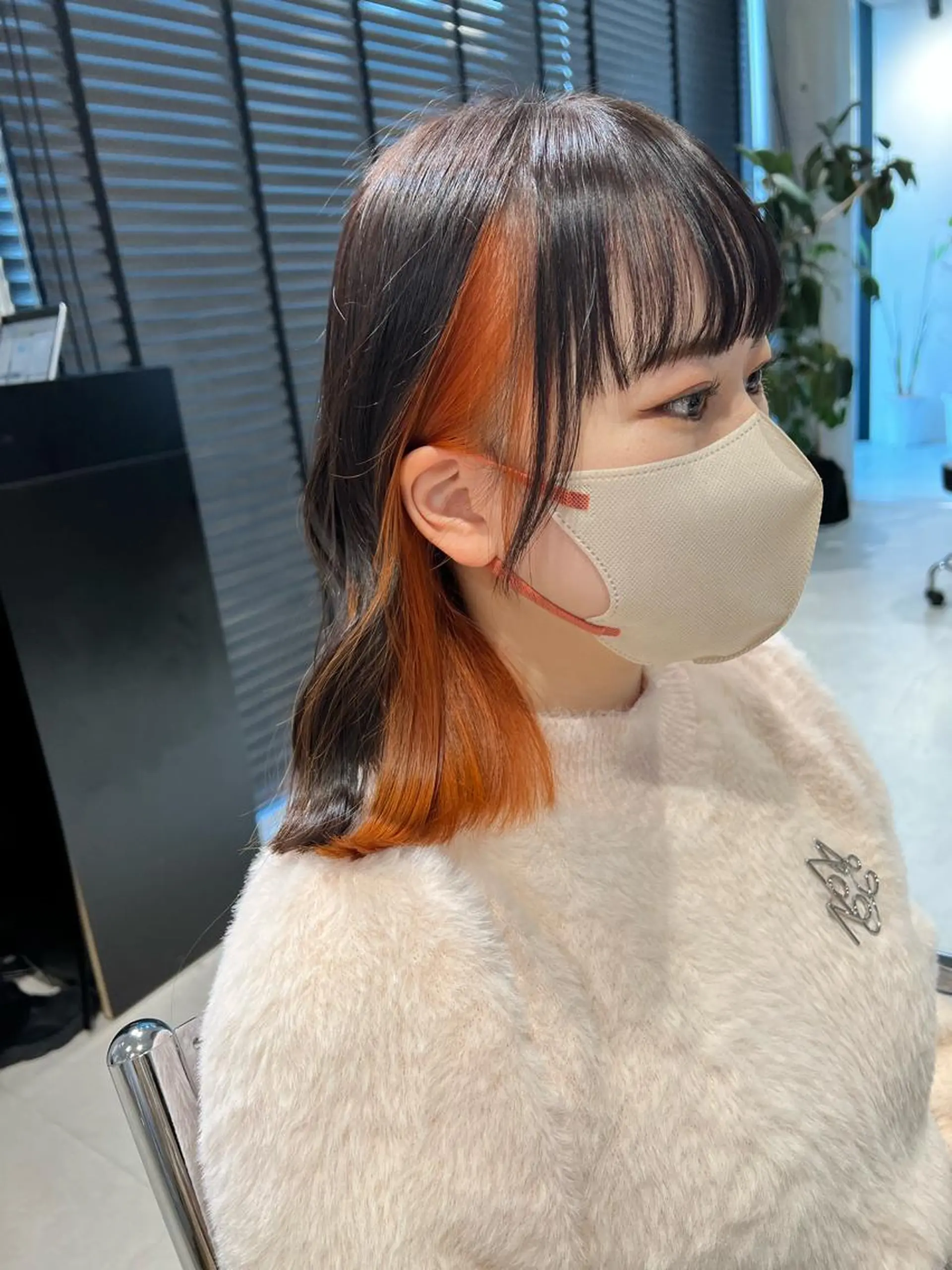 セミロング カラー ヘアカラー トリートメント レイヤー/透明感 カラー🌿KANTAのヘアスタイル