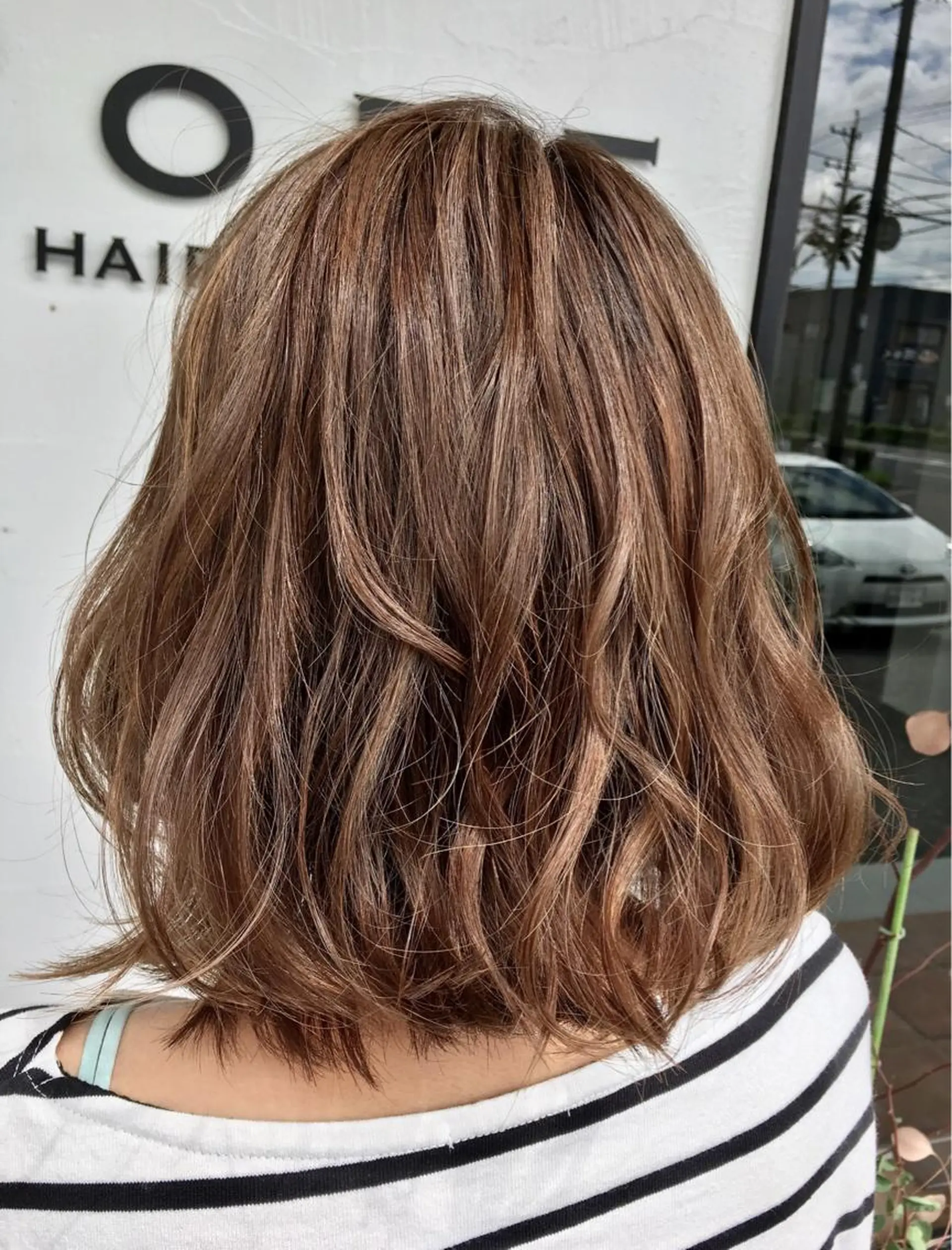 ミディアム カラー ベージュカラー シェアサロンR所属・川合 勇気のヘアスタイル