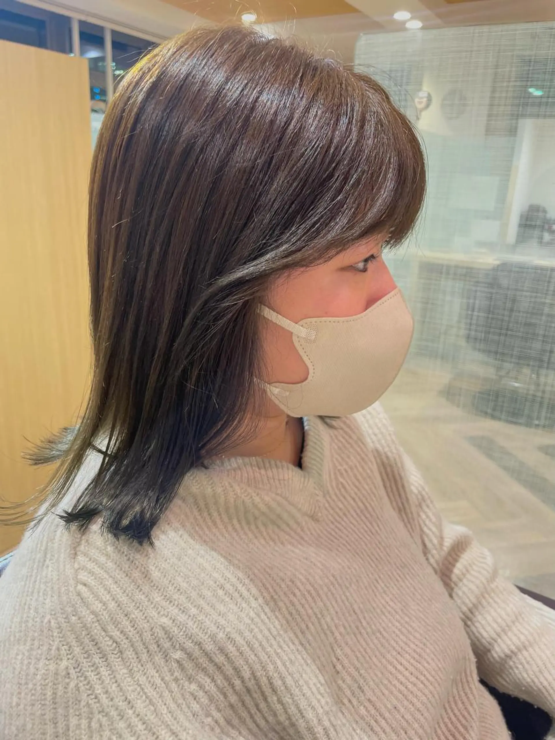 ミディアム 顔周りカット 韓国風ヘア レイヤーカット 韓国/顔周りカット /キム チョウヒのヘアスタイル