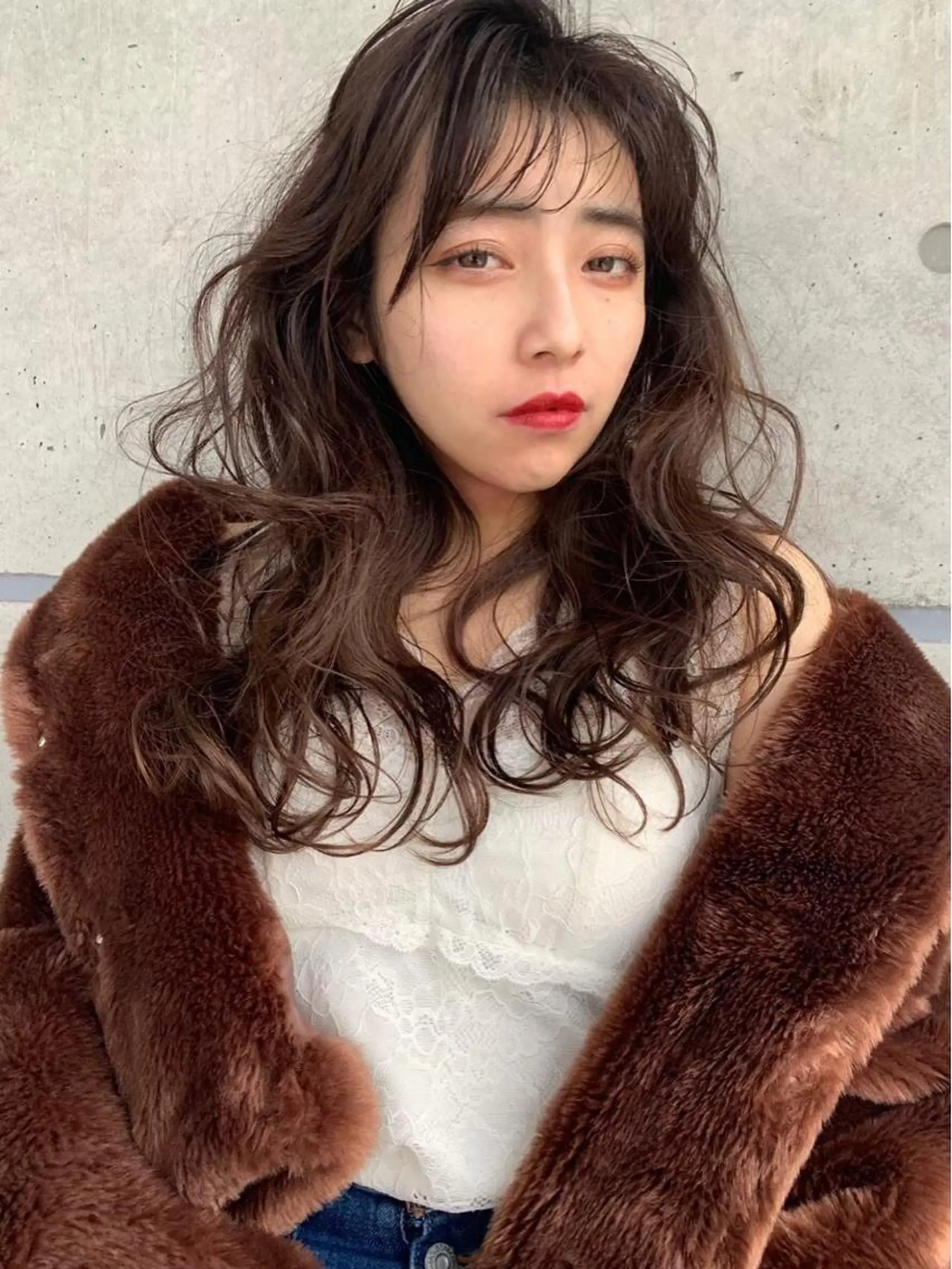 ロング カラー パーマ 韓国艶カラー🇰🇷 DISCO💙のヘアスタイル