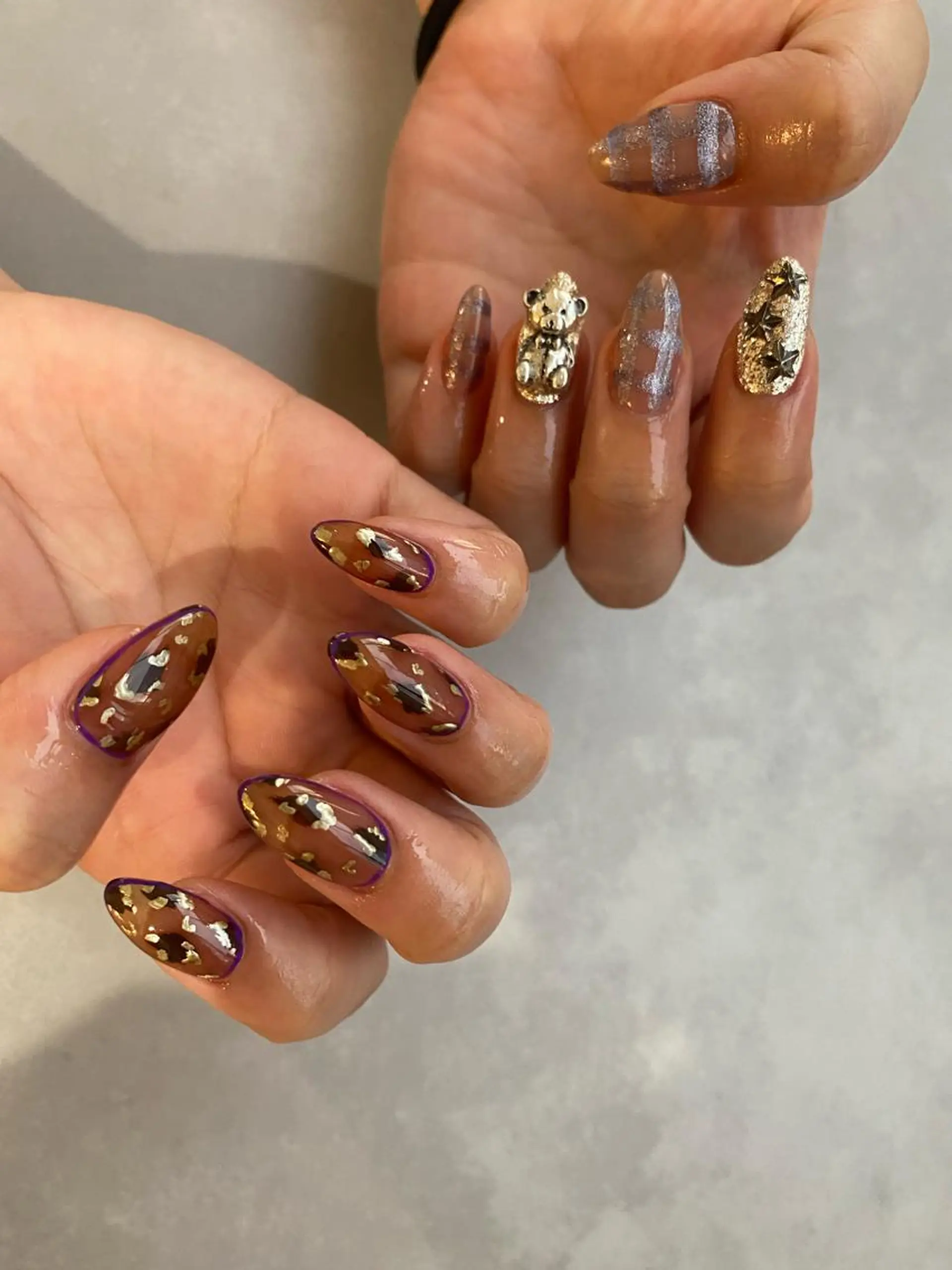 ネイル アニマル柄 ハンドネイル hyakutake itsumiのネイルデザイン