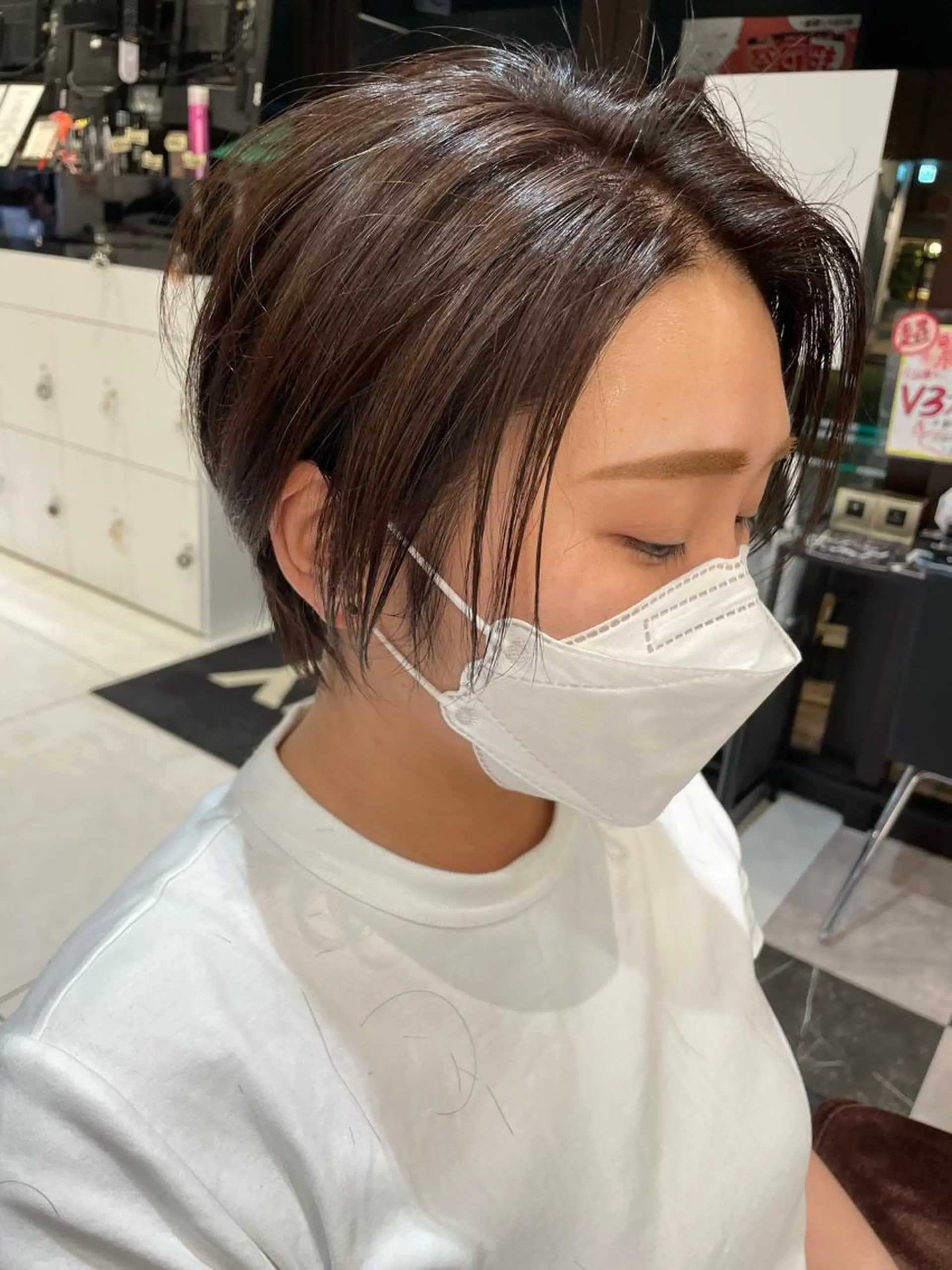 ショート カラー ショートボブ ボブ ショートヘア カット メンズヘア特化 崎田 成人のヘアスタイル