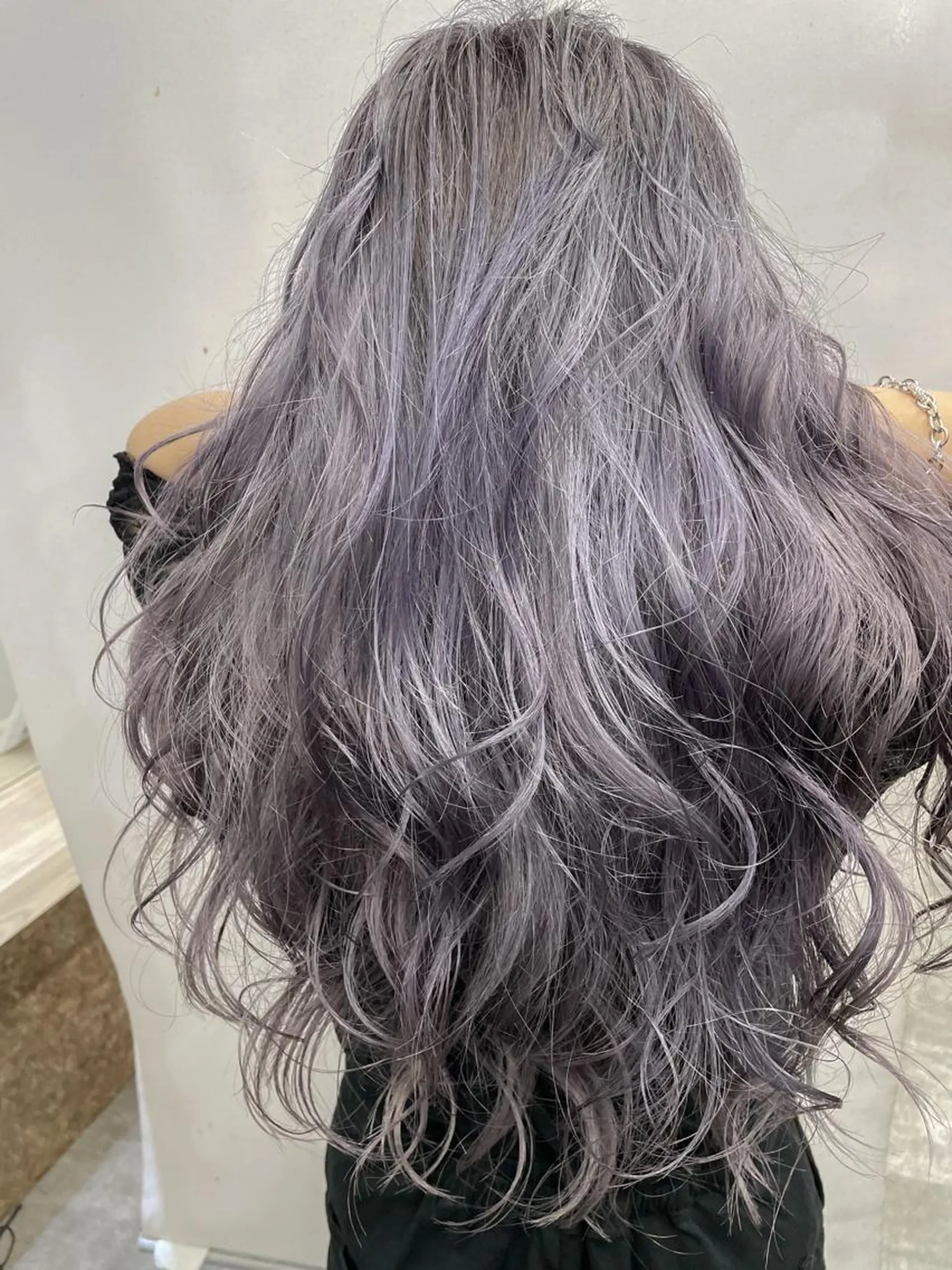 ロング カラー ハイトーンカラー ❤️ハッシュカット× 髪質改善❤️カイトのヘアスタイル