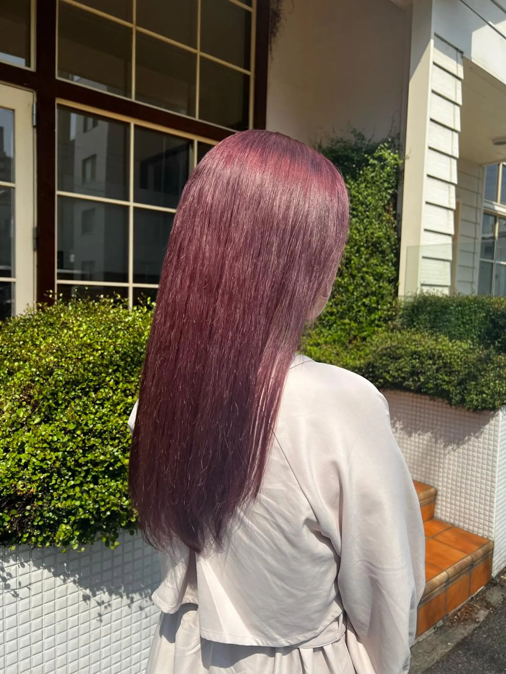 セミロング カラー ラベンダーカラー ピンクカラー ピンクラベンダー akari/髪質改善 /ブリーチ/名古屋のヘアスタイル