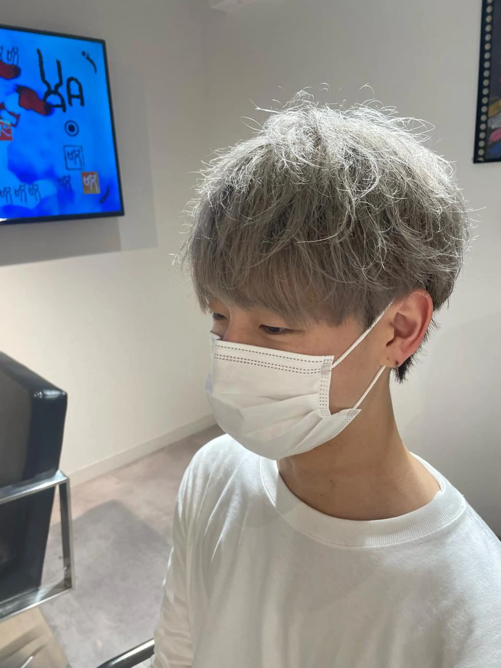 ショート カラー ヘアカラー ili心斎橋所属・🩵ハイトーン/ レイヤーYUZU🩵のヘアスタイル