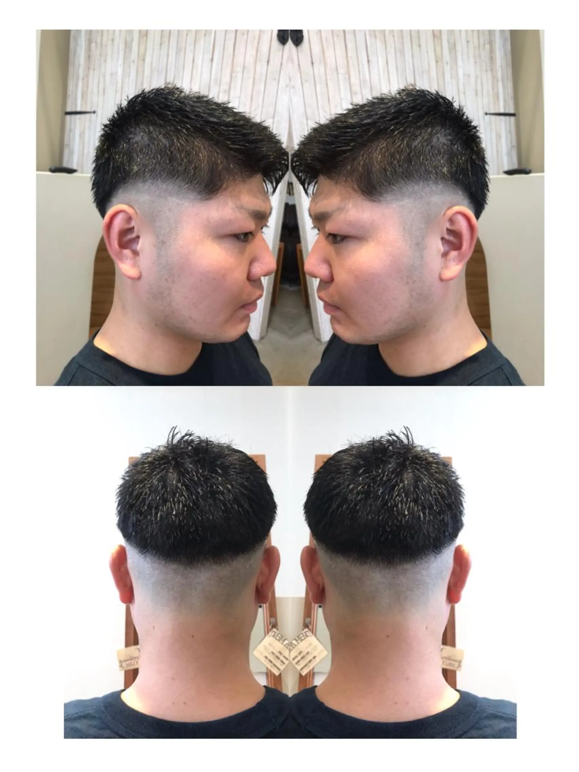 ショート メンズ フェードカット Emerge武蔵小杉所属・/本物の髪質改善/ 古川新のヘアスタイル