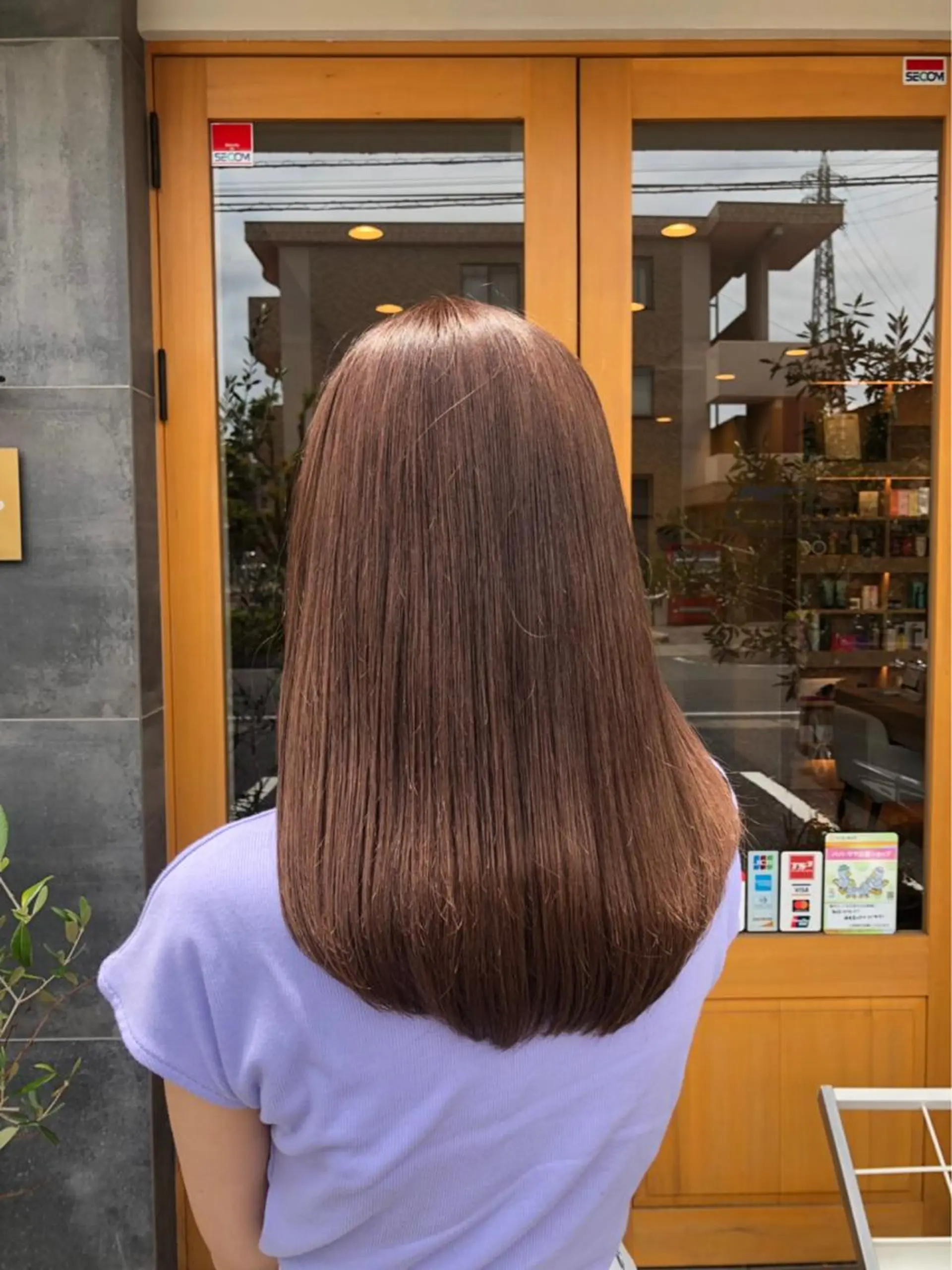 セミロング カラー ベージュカラー 松井 竜輝のヘアスタイル