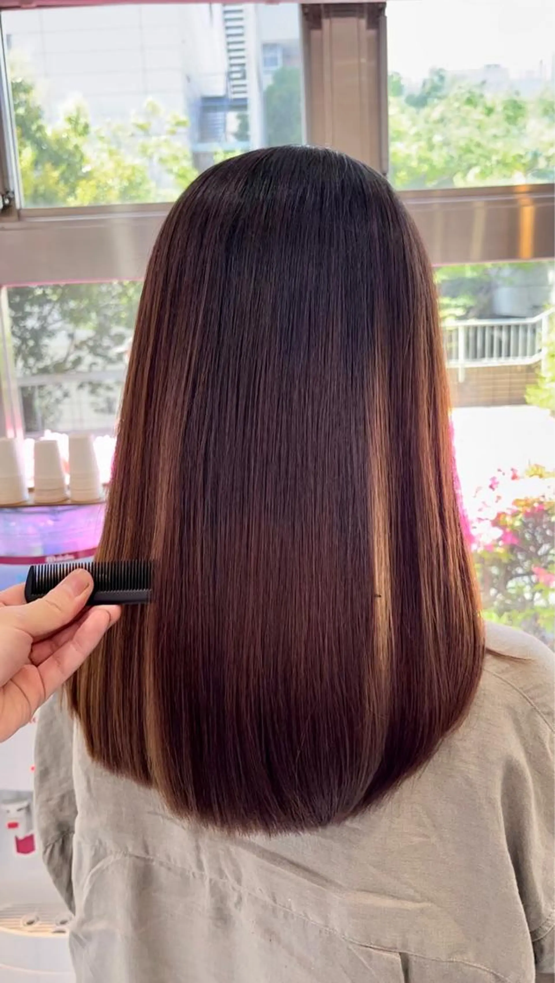 ロング カット 縮毛矯正 トリートメント 縮毛矯正/髪質改善/ 斉藤春のヘアスタイル