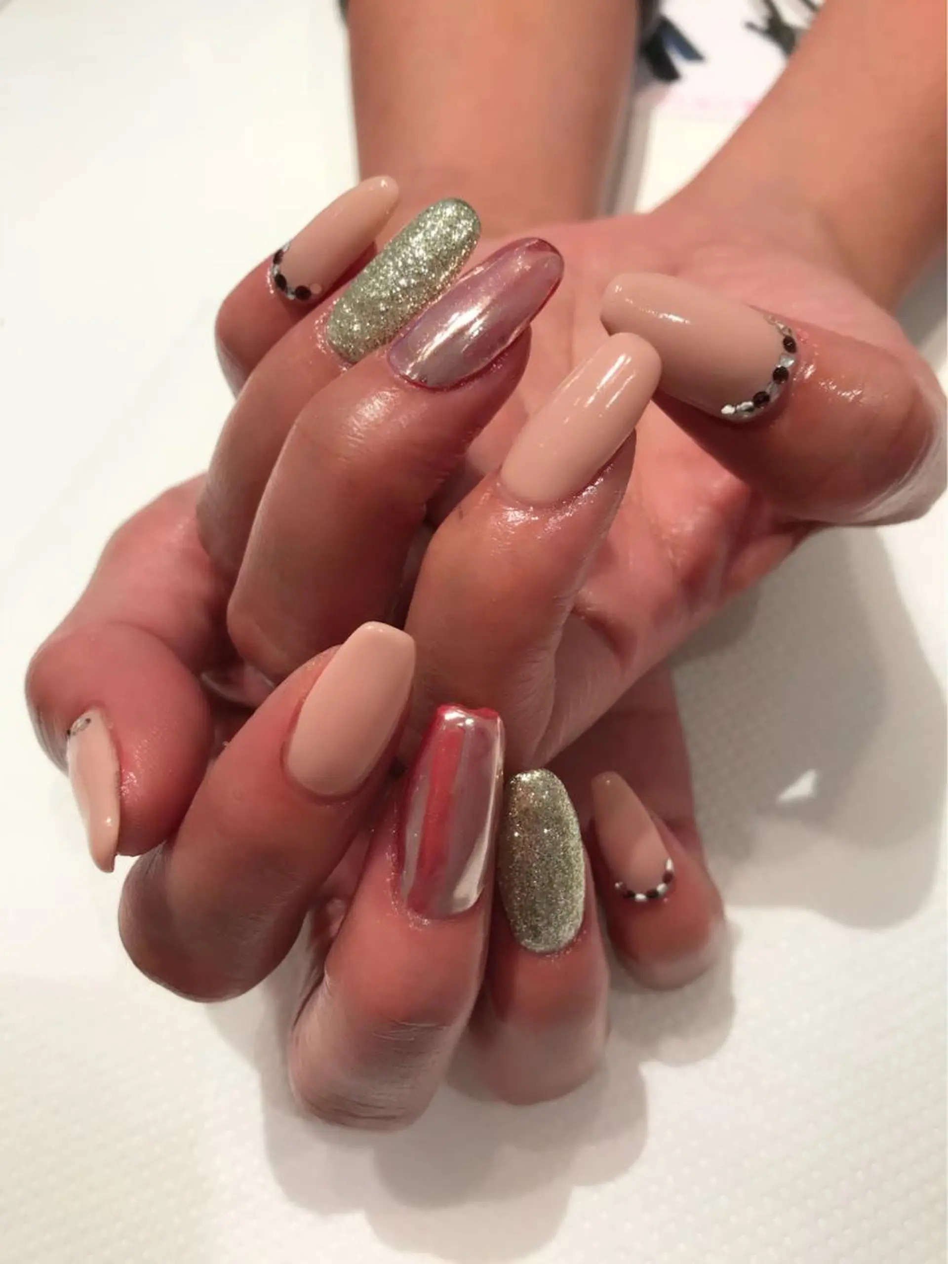 ネイル ミラーネイル スカルプネイル a yakaのネイルデザイン