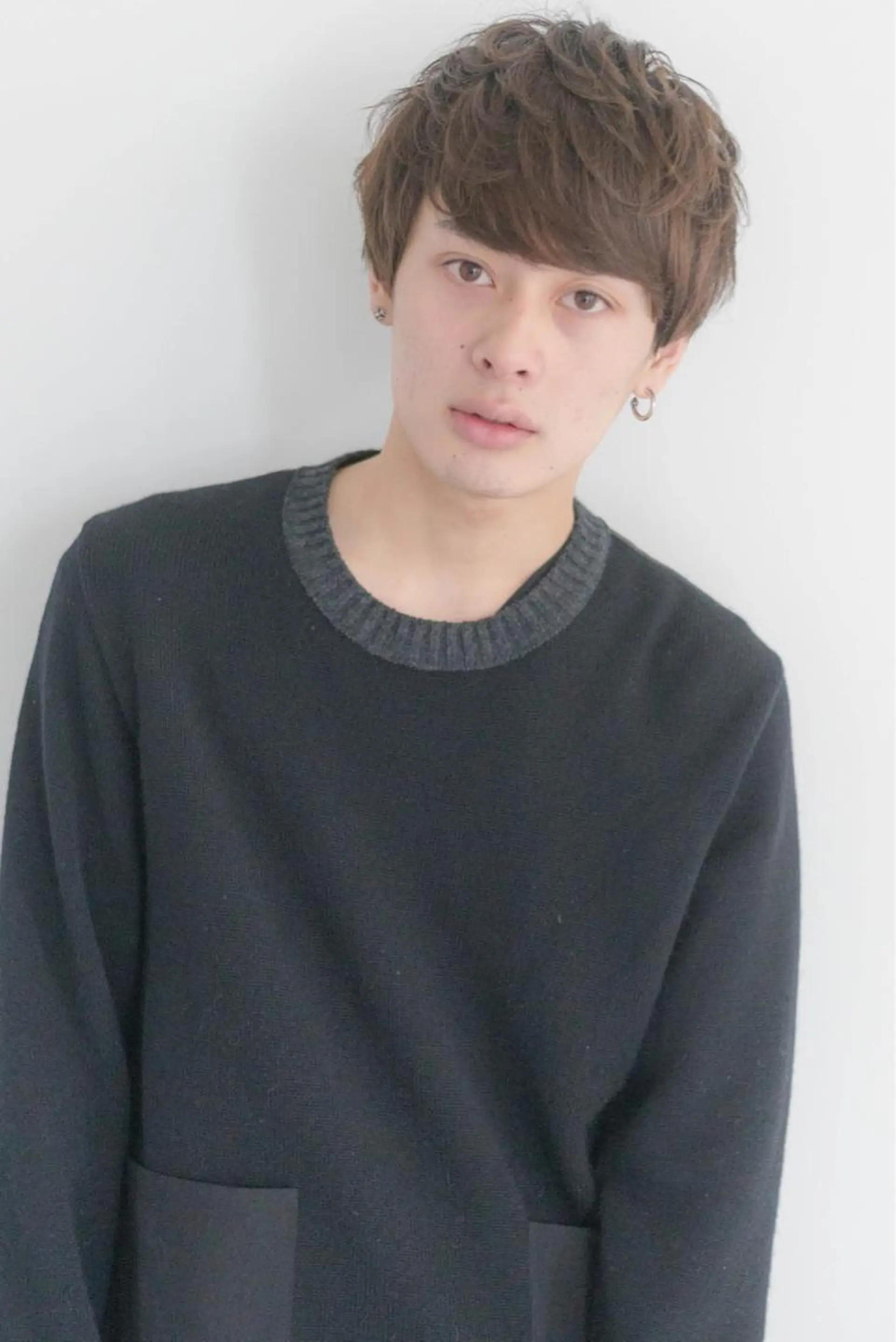 メンズ マッシュ カット ヘアカラー トリートメント GO TODAY シェアサロン 原宿本店所属・ボブ/レイヤー/ パーマ/淀川 純のヘアスタイル