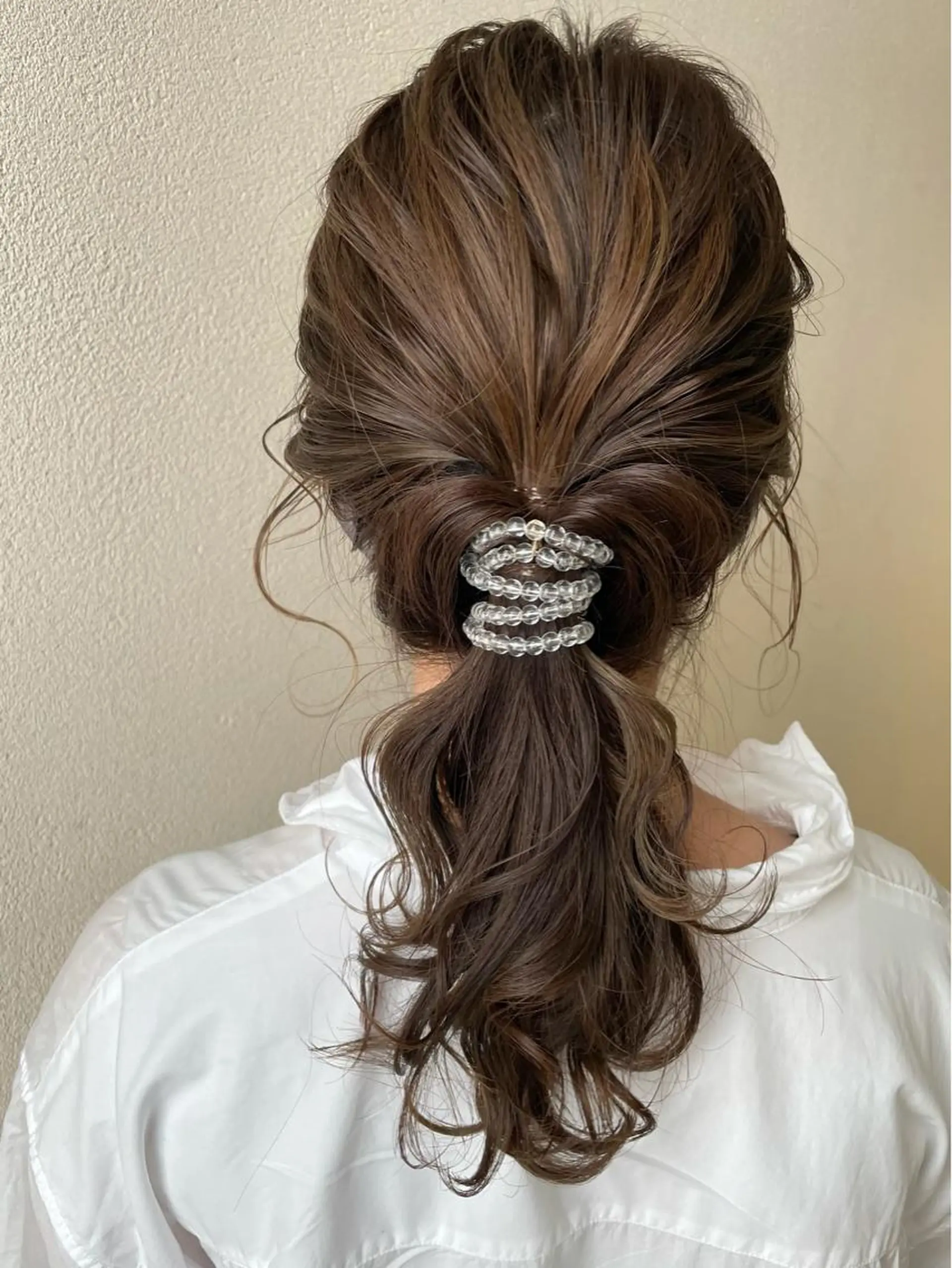 セミロング ヘアアレンジ ヘアセット 沢田 瞳のヘアスタイル