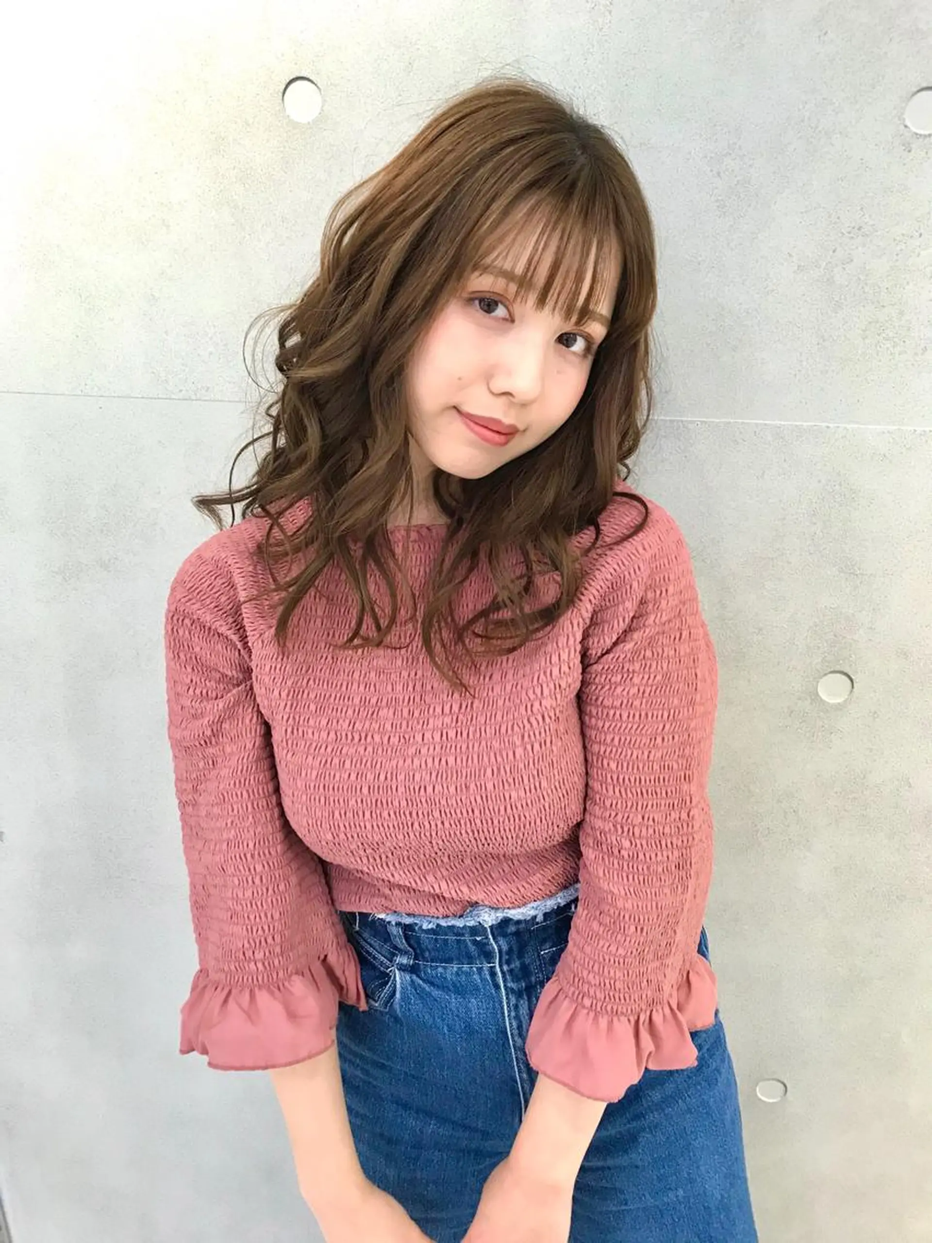 セミロング カラー ヘアアレンジ 透明感カラーブリーチ 🌼シゲモトアヤ🌼のヘアスタイル