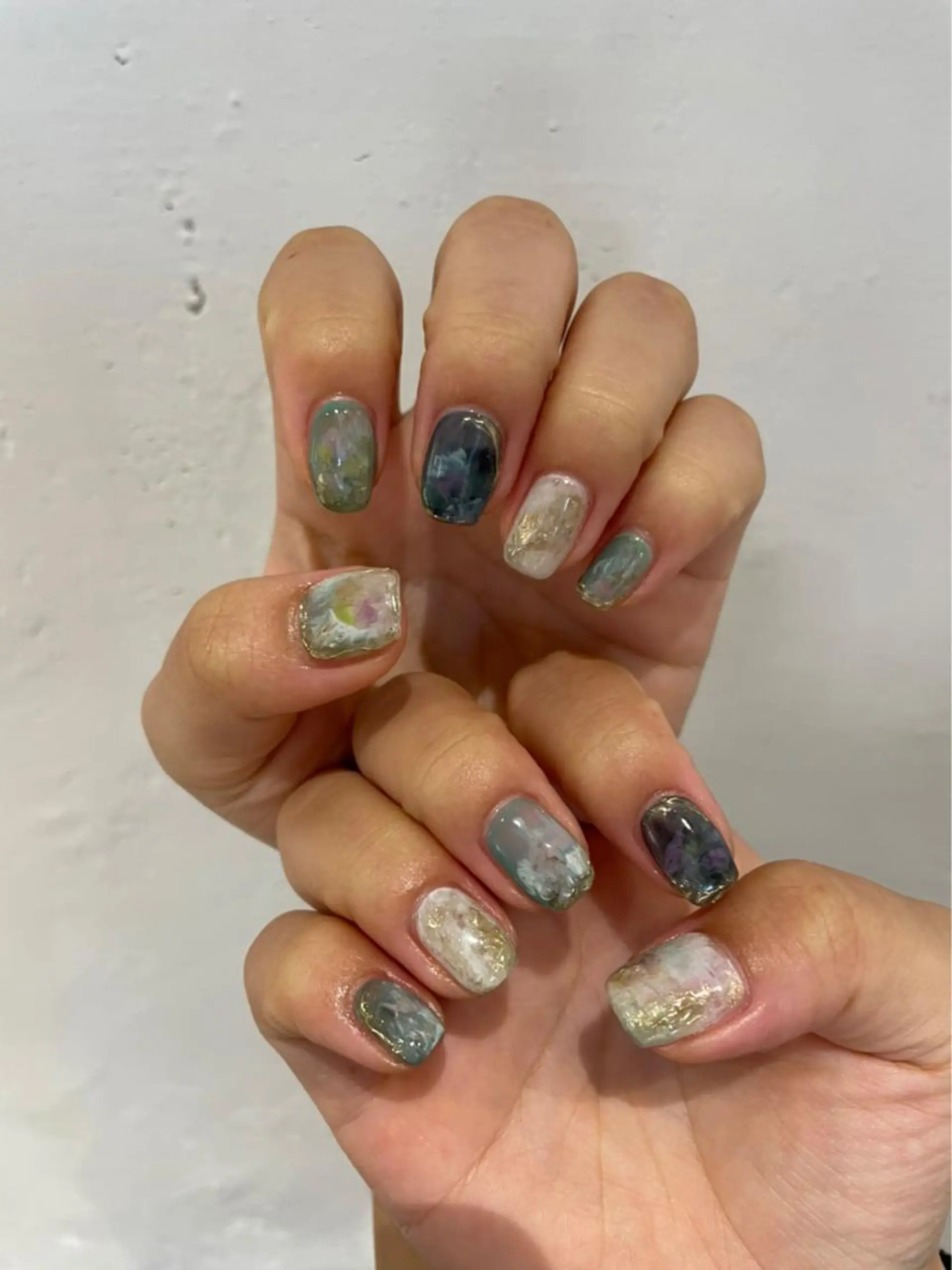 ネイル ニュアンスネイル モモ 🍑のマツエク・マツパデザイン