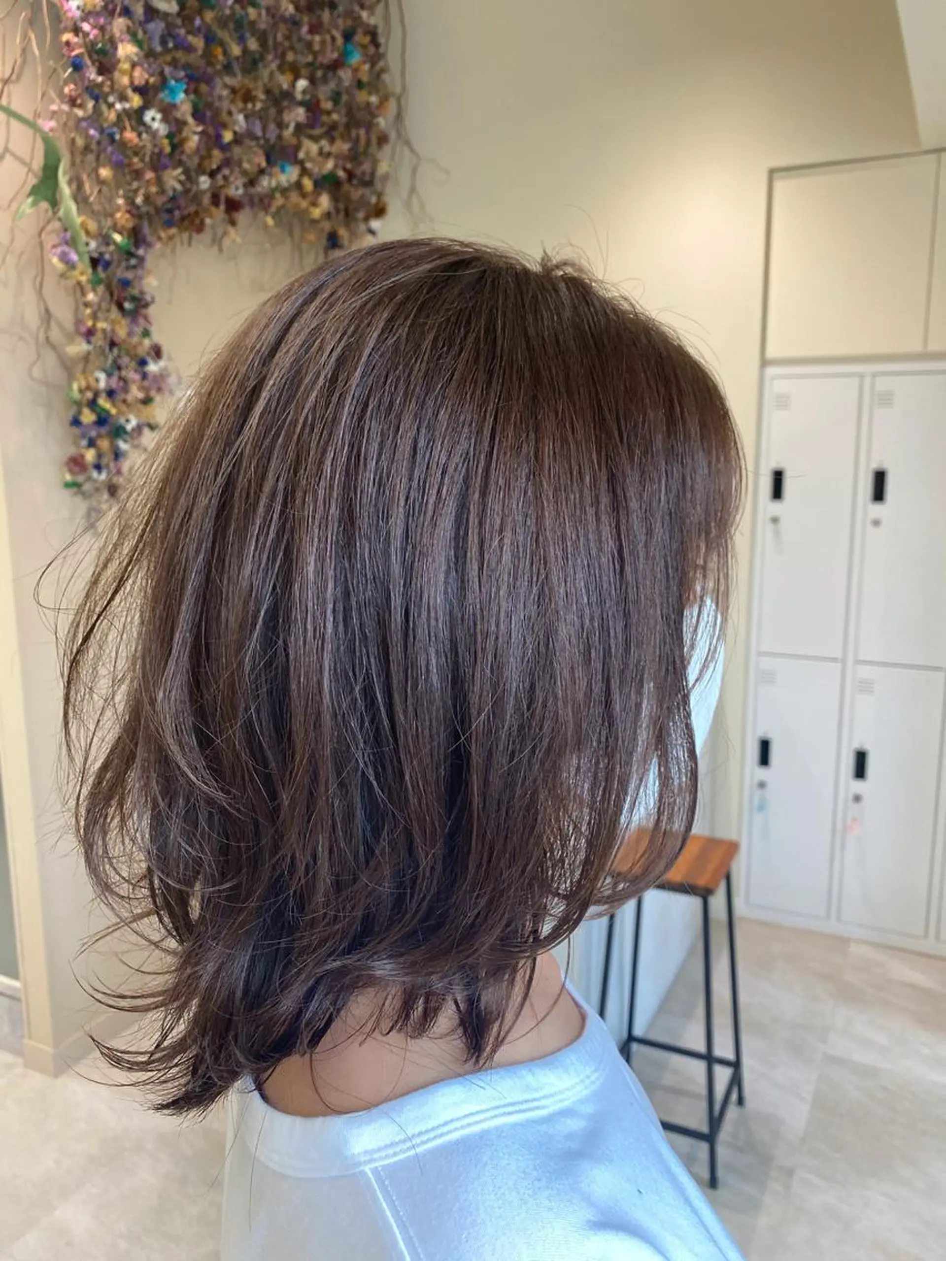 ミディアム カラー ベージュカラー ブリーチ ブリーチなしカラー ヘアカラー ボブ/インナーカラー /眉毛/Miyuのヘアスタイル