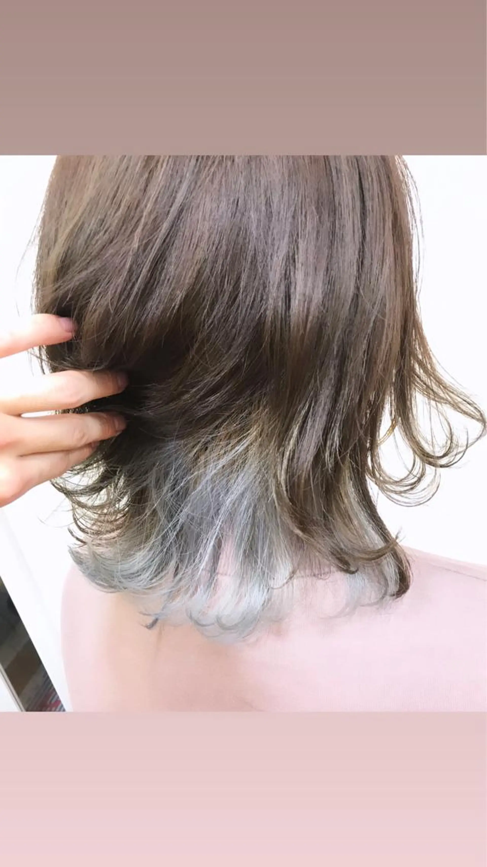 ミディアム カラー カット ヘアカラー ヨシダ トオルのヘアスタイル