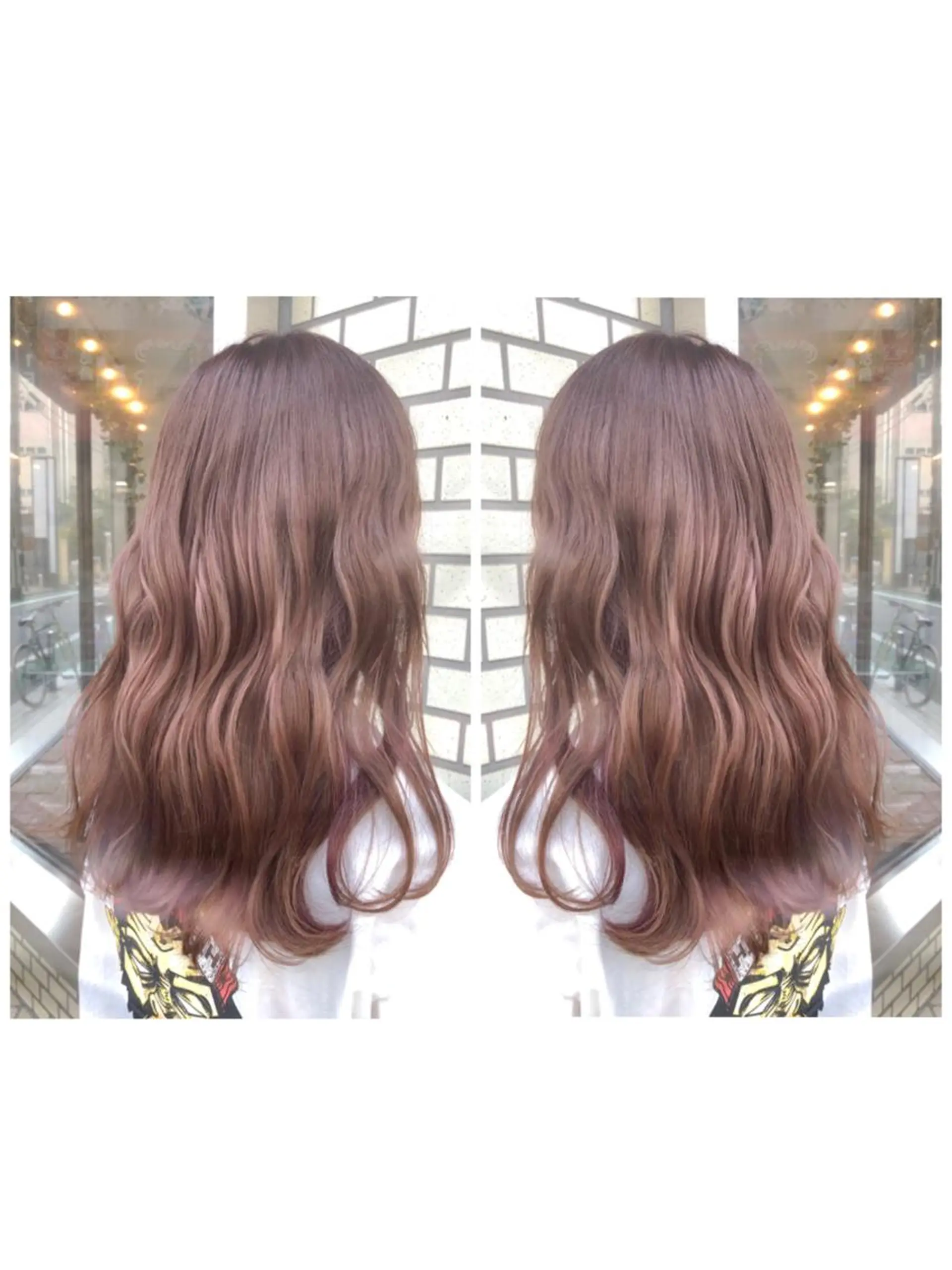 セミロング カラー ベージュカラー インナーカラー ピンクカラー ピンクベージュ ヘアカラー ブリーチ/髪質改善 🍊店長MASAKiのヘアスタイル