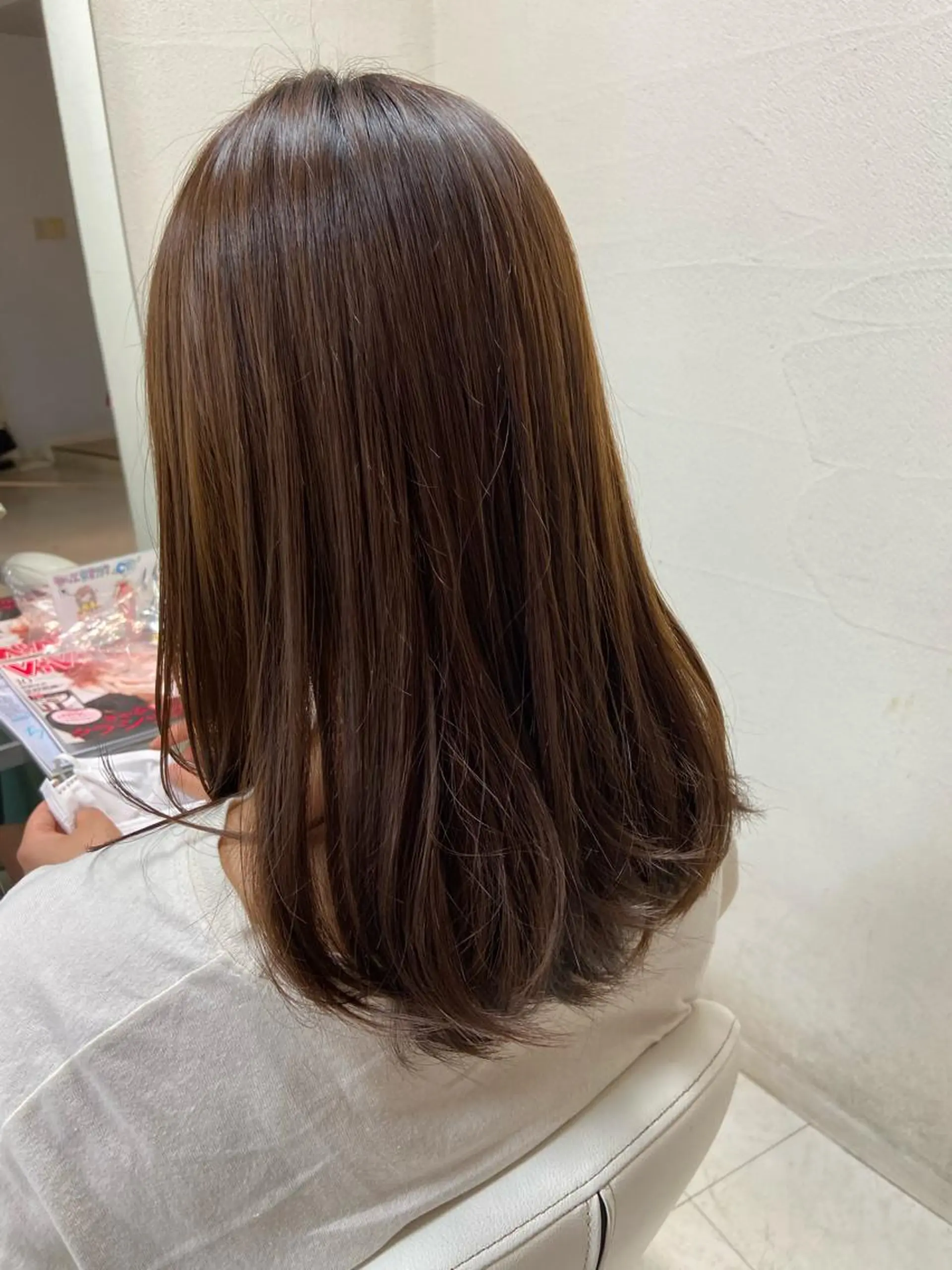 セミロング レイヤーカット 菊地 美憂のヘアスタイル