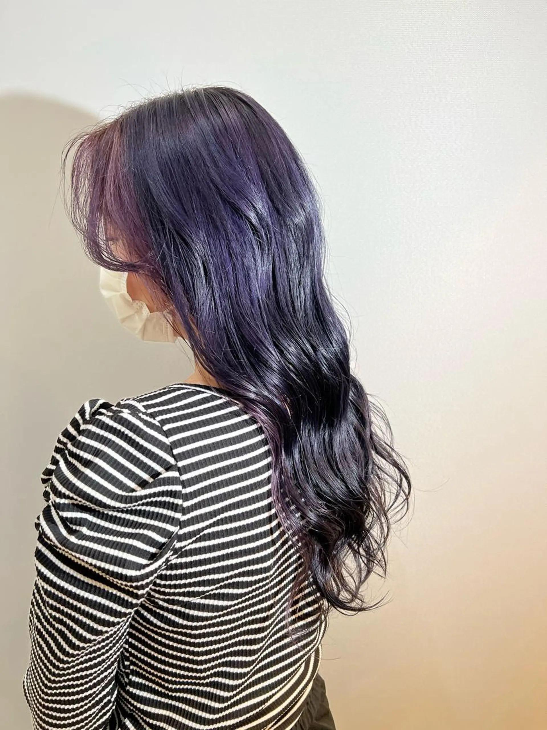 ロング ミストバング パープルカラー HARONA所属・渡邊 恭汰のヘアスタイル