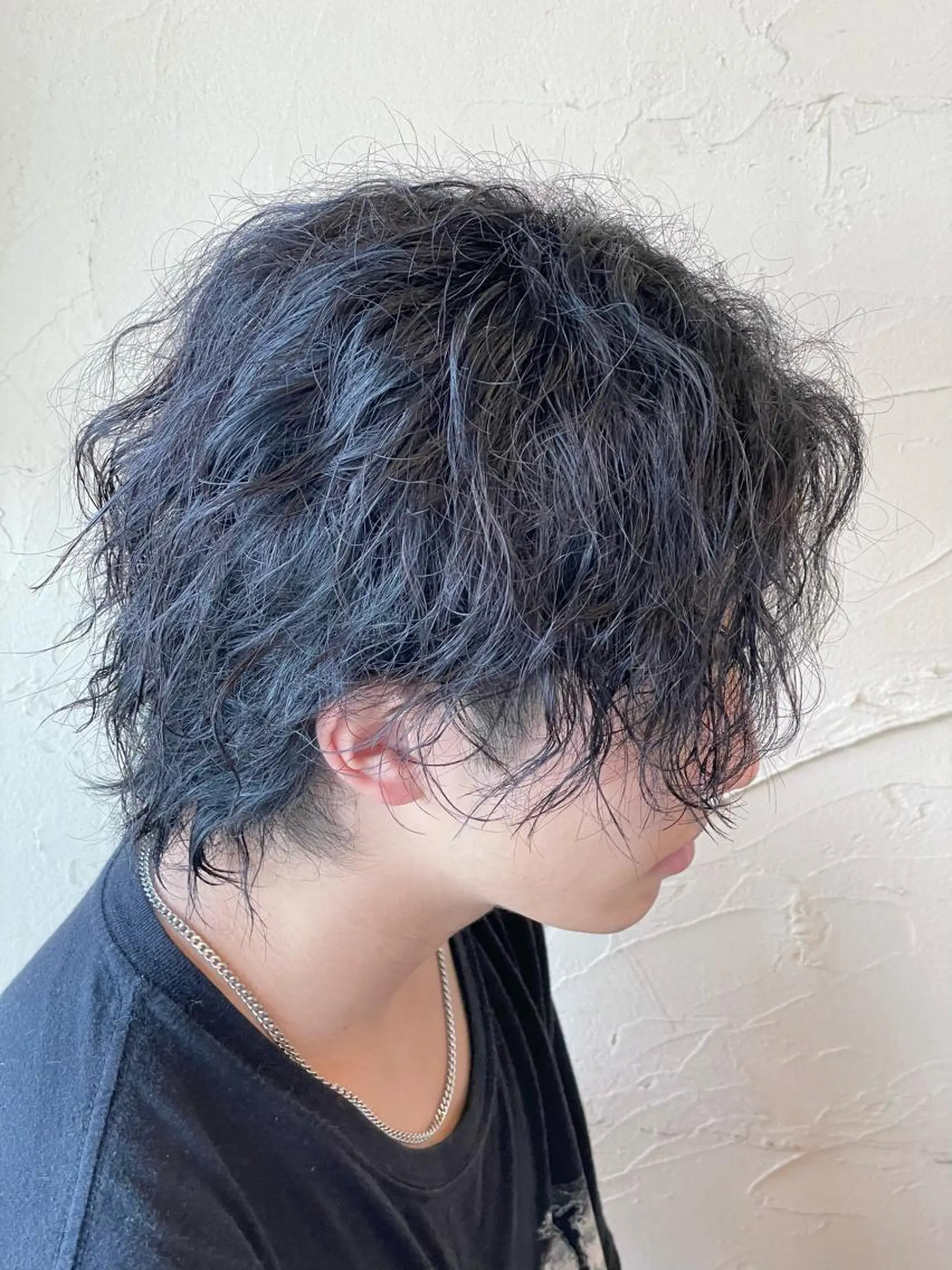 ミディアム カラー パーマ メンズ ミディアムパーマ メンズパーマ ツイストスパイラルパーマ メンズウルフカット ウルフカット カット パーマ メンズ特化/パーマ指 名No.1/百瀬太郎のヘアスタイル