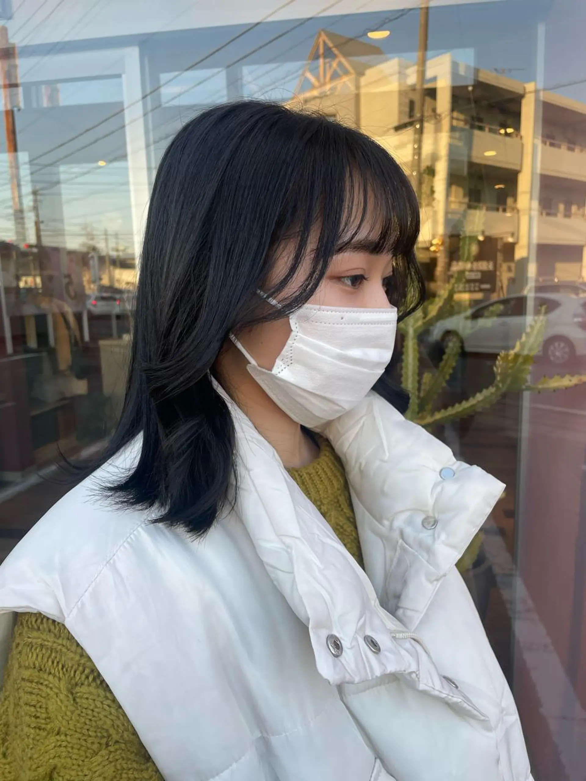 カラー カット ヘアカラー トリートメント ひなた 艶カラー/渋谷のヘアスタイル