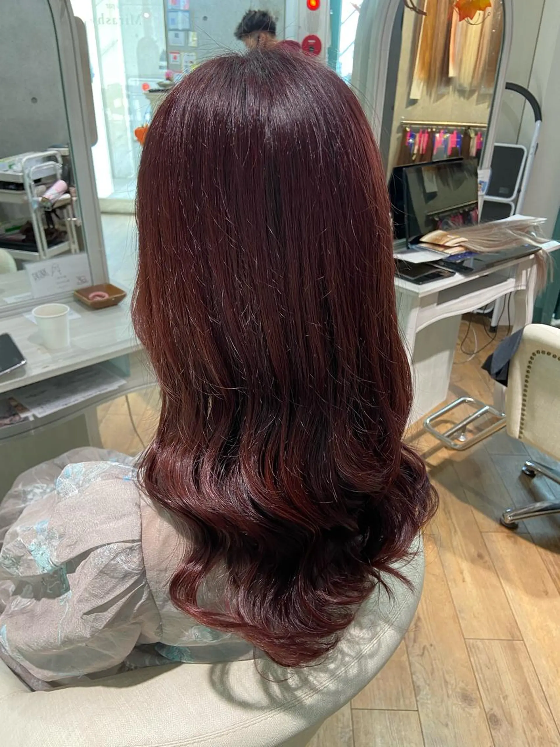 ロング カラー ヘアカラー トリートメント 🧸プルエクステ❤︎ ネイルKAO🧸のヘアスタイル