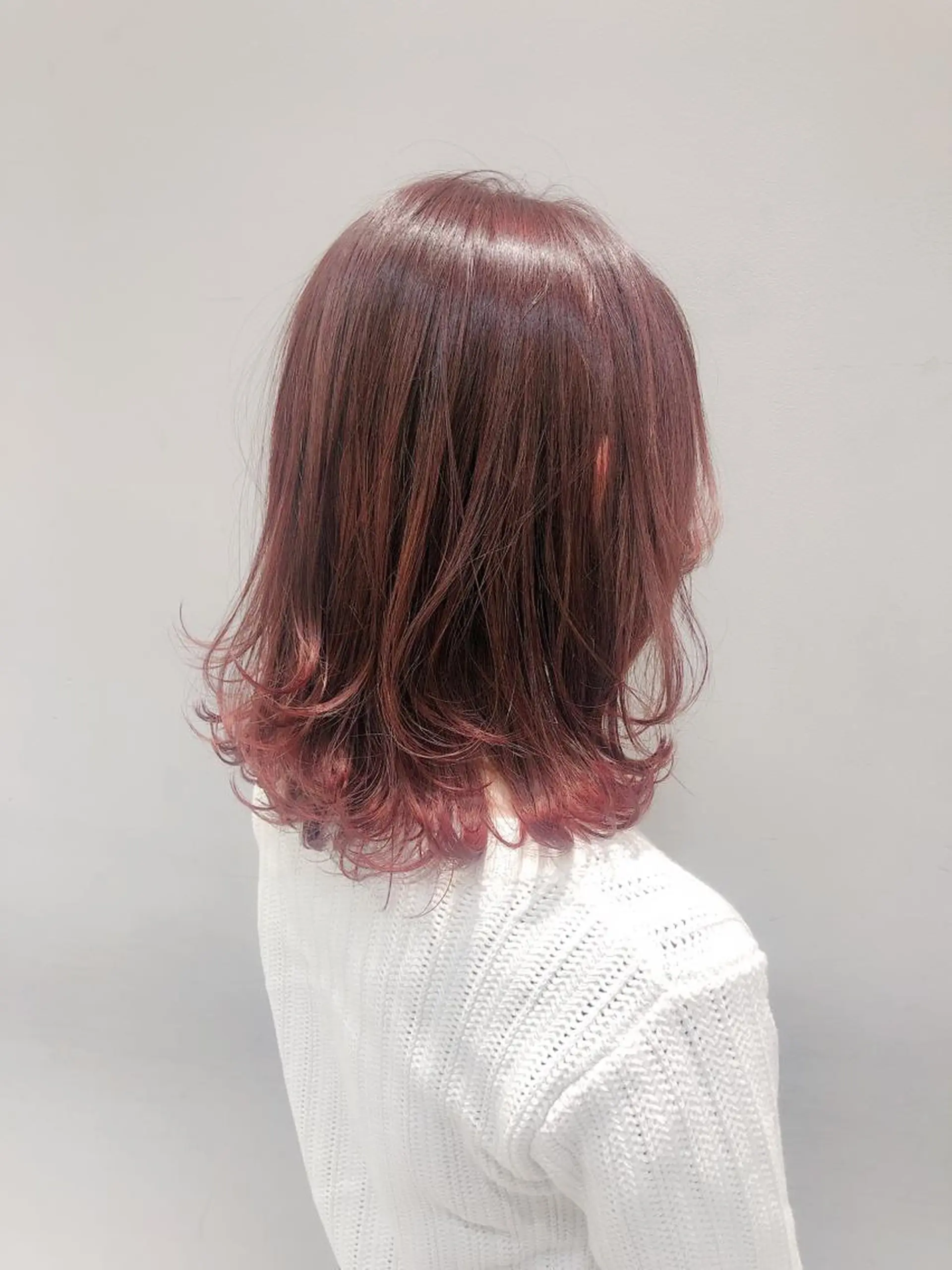 セミロング カット ヘアカラー トリートメント 似合わせ艶髪カラー ❤️ハダユミのヘアスタイル