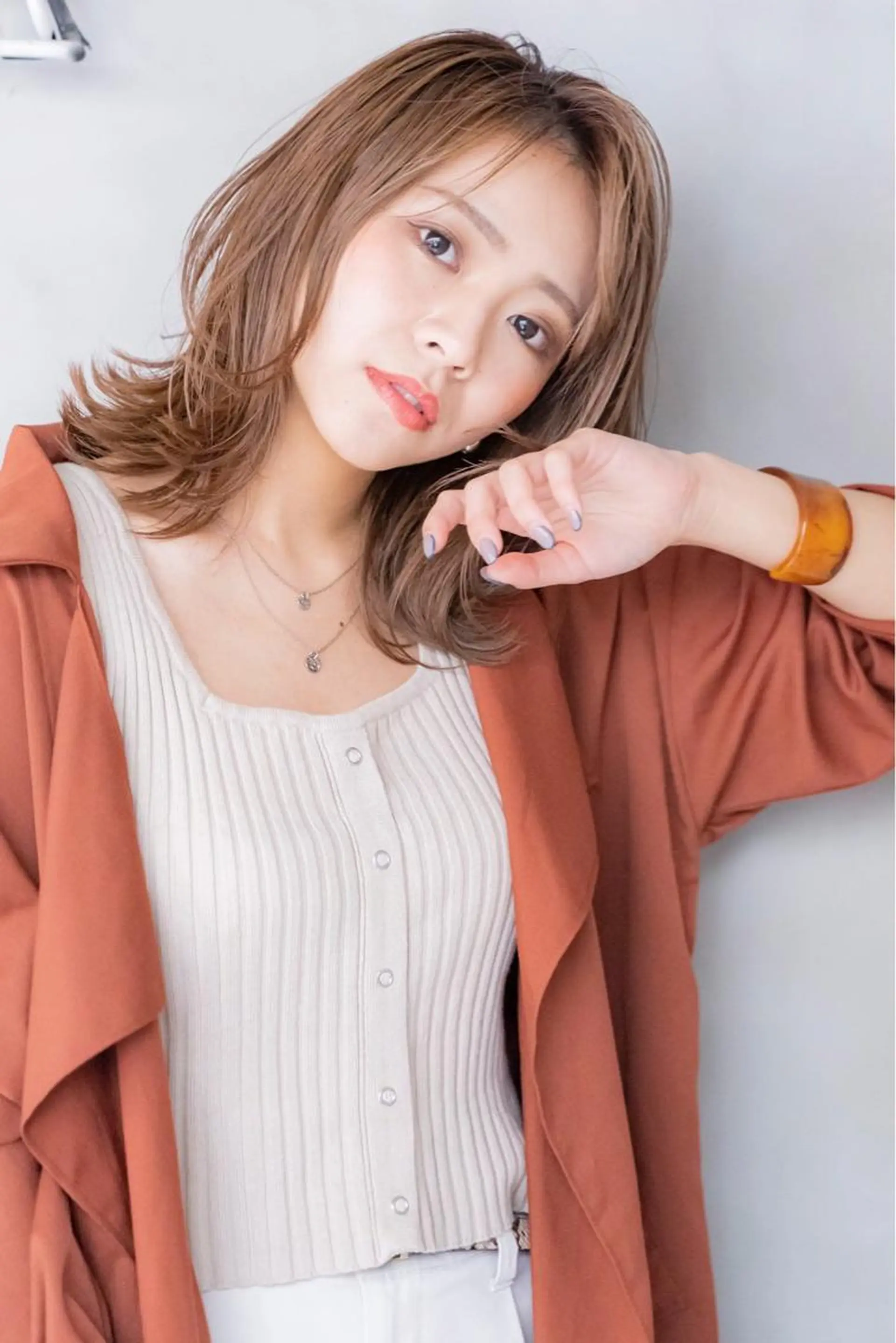 ミディアム カラー パーマ ヘアアレンジ メンズ キッズ ネイル マツエク・マツパ カット ヘアカラー トリートメント ヘアセット 韓国ヘア🫧 KAZUTOのヘアスタイル