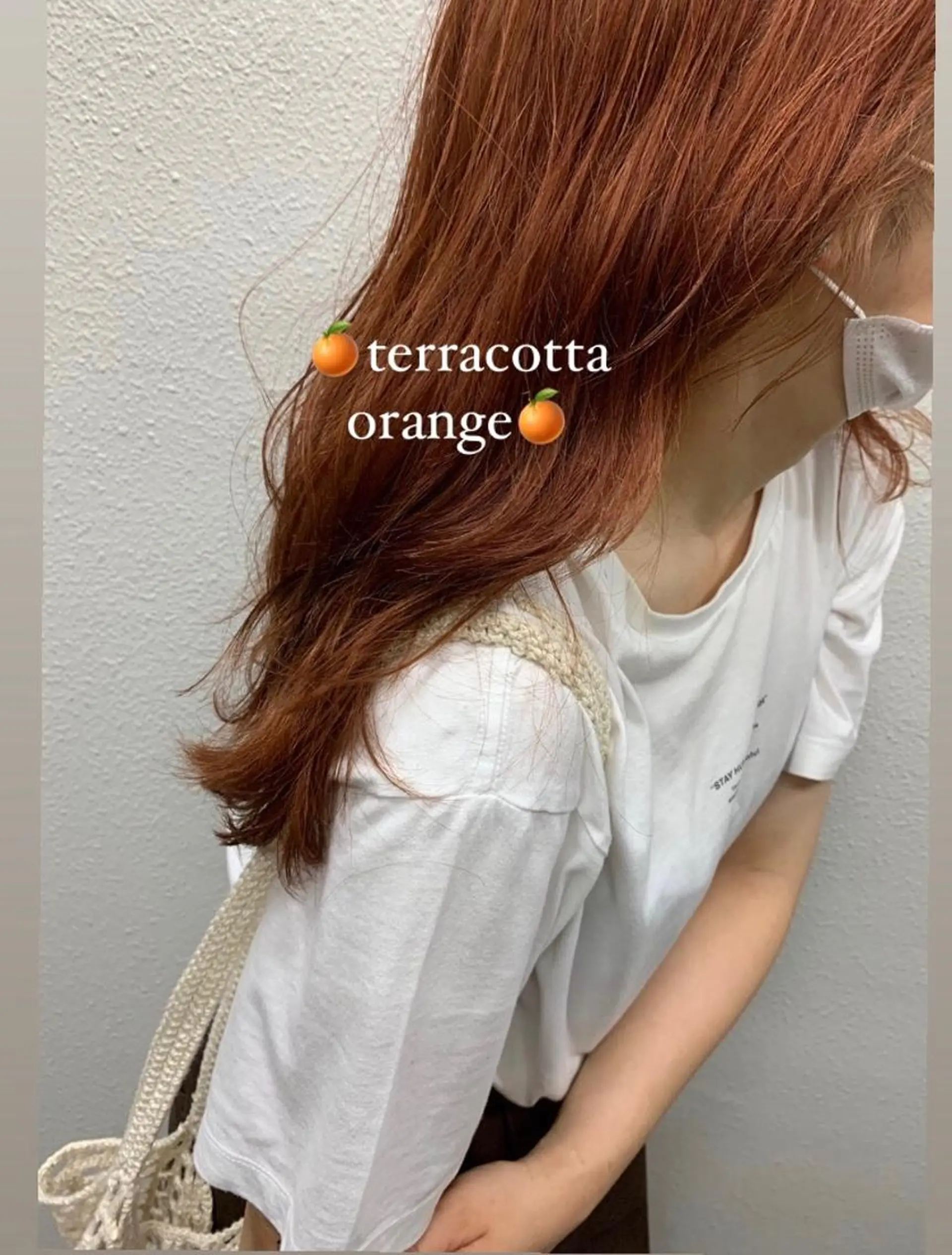 ロング カラー ブリーチ ブラウンカラー オレンジ オレンジブラウン レイヤーカット🎀 kanaのヘアスタイル