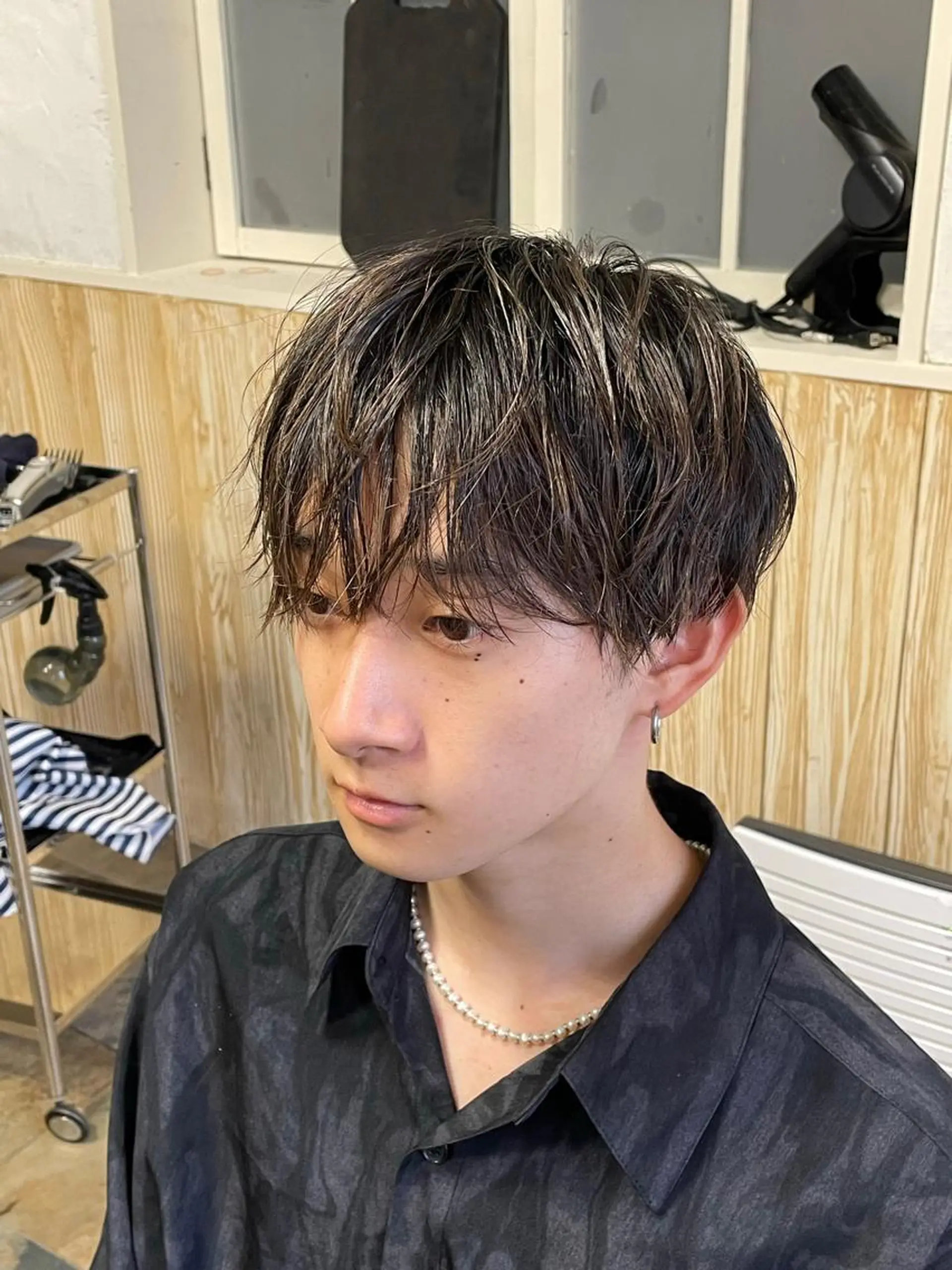 ショート メンズ マッシュ カット 榎戸 怜真のヘアスタイル