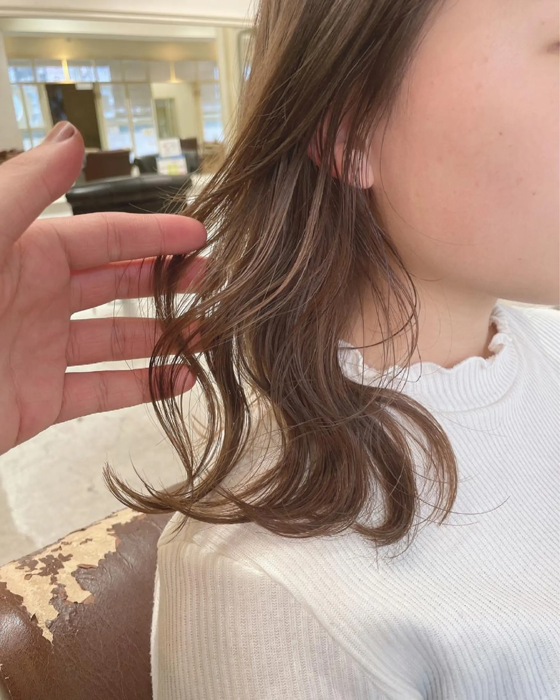 セミロング カラー ボブ/パーマ 古家 佑真のヘアスタイル