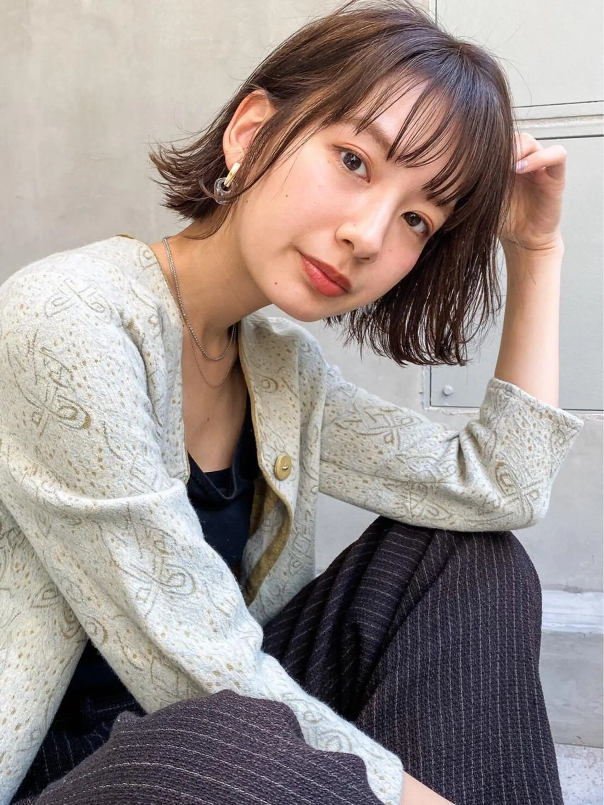 ショート カラー サイエンスアクア/艶 髪/レイヤー/清水のヘアスタイル