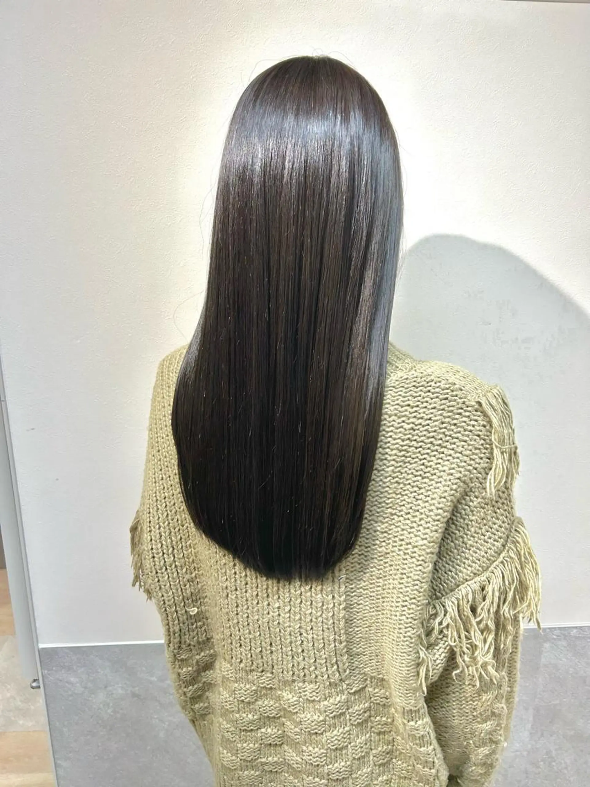 ロング カラー カット ヘアカラー トリートメント 西 めぐみのヘアスタイル