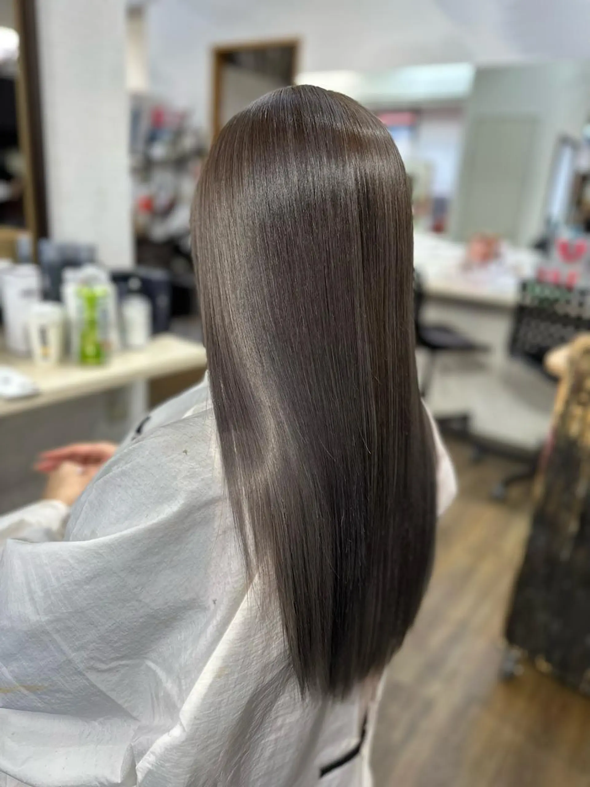 ロング 髪質改善 レイヤーカット トリートメント 酸性ストレート 縮毛矯正 髪質改善ストレートo rメンズスタイル今岡のヘアスタイル