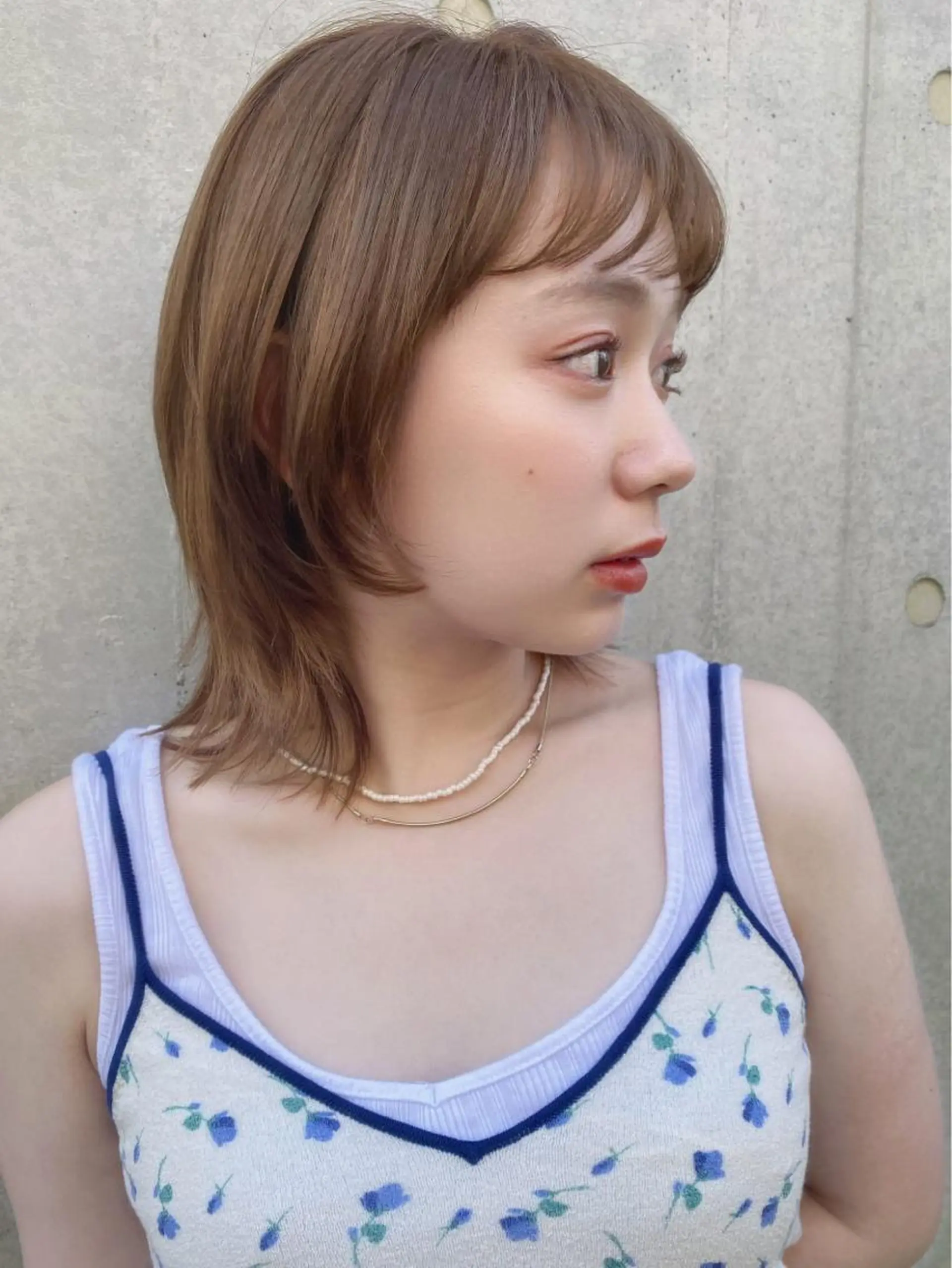 ミディアム カラー 🪭risa 暖色/レイヤー🪭のヘアスタイル