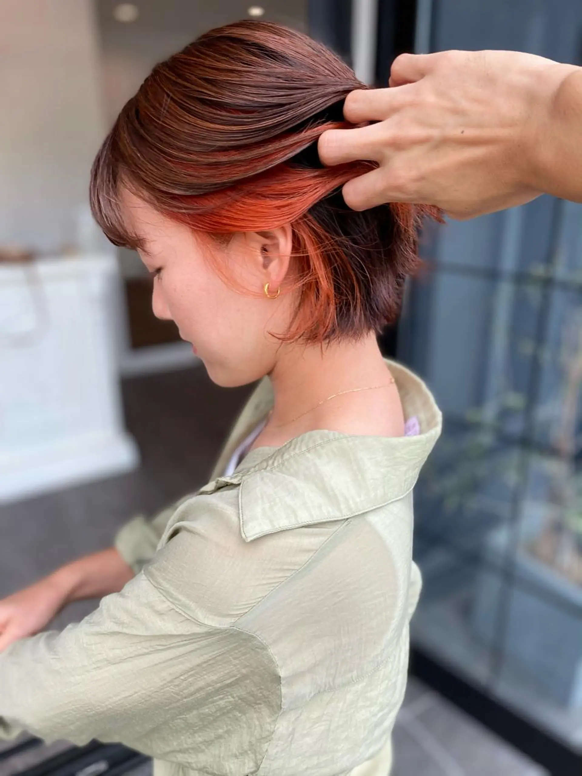 ショート カット ヘアカラー トリートメント 成松 勇治のヘアスタイル