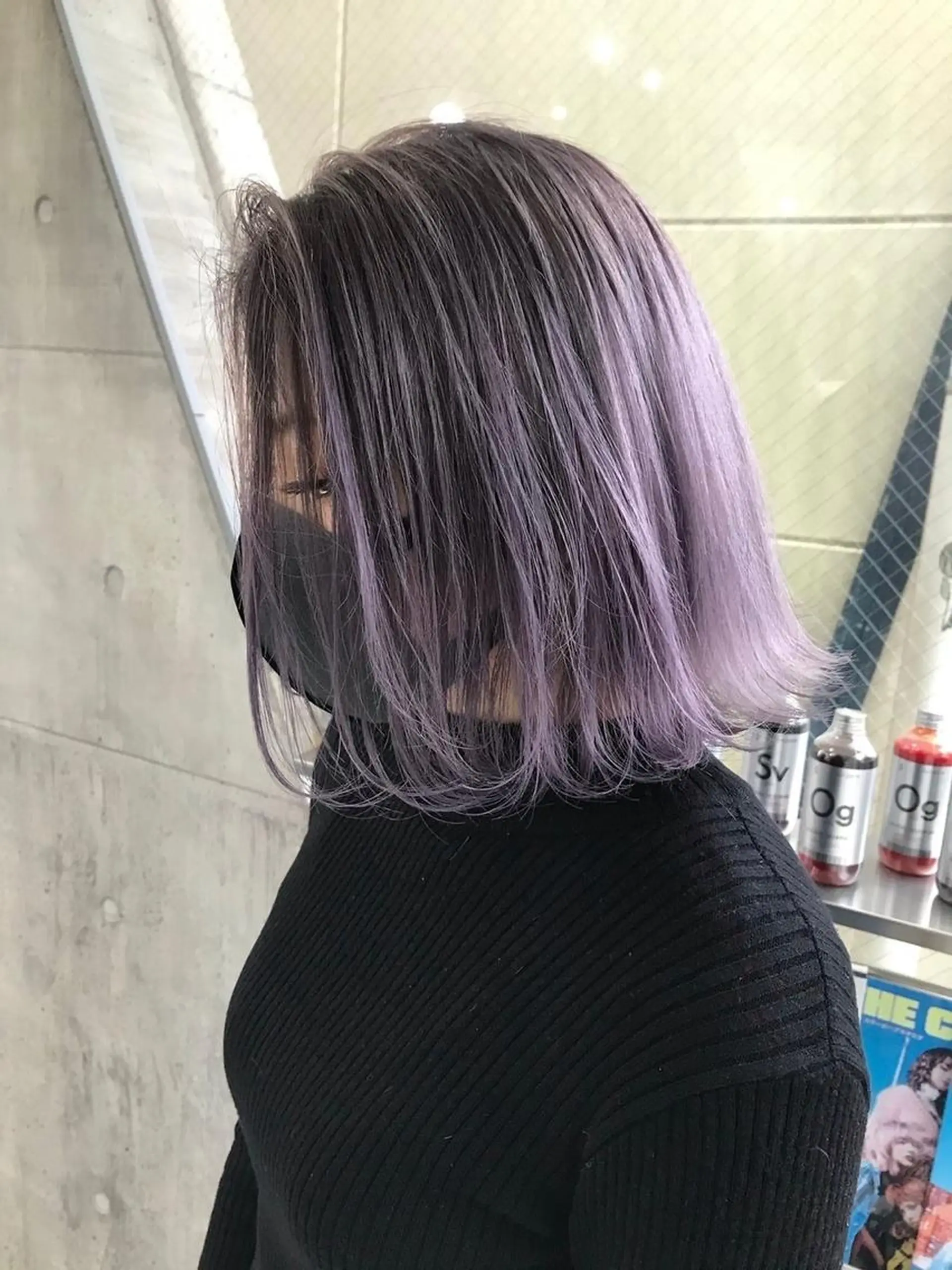 ミディアム カラー 前田 桃花のヘアスタイル