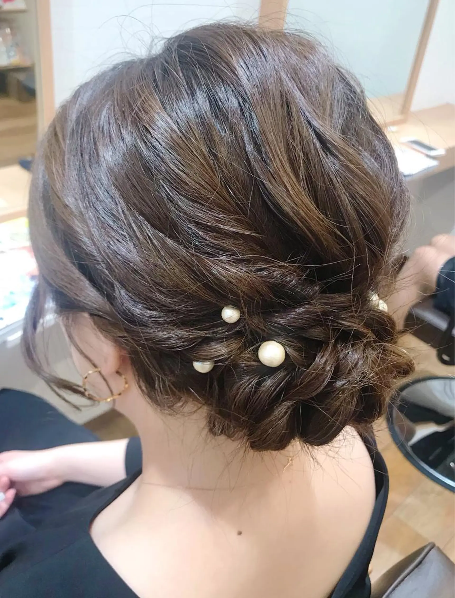 ヘアアレンジ ローシニヨン ヘアセット GRANLUSSO 〜グランルッソ駅前店所属・木口 嘉美のヘアスタイル