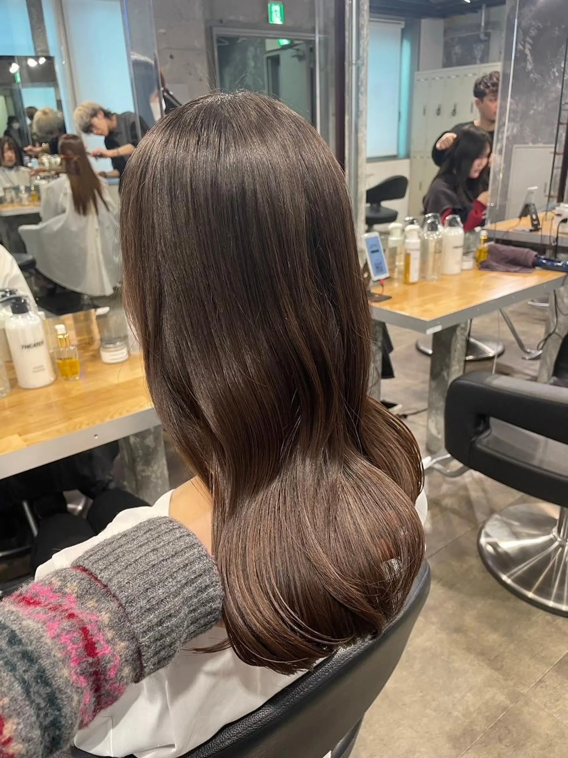 ヘアアレンジ ロング 韓国うる艶ベージュ 🤎まなかのヘアスタイル