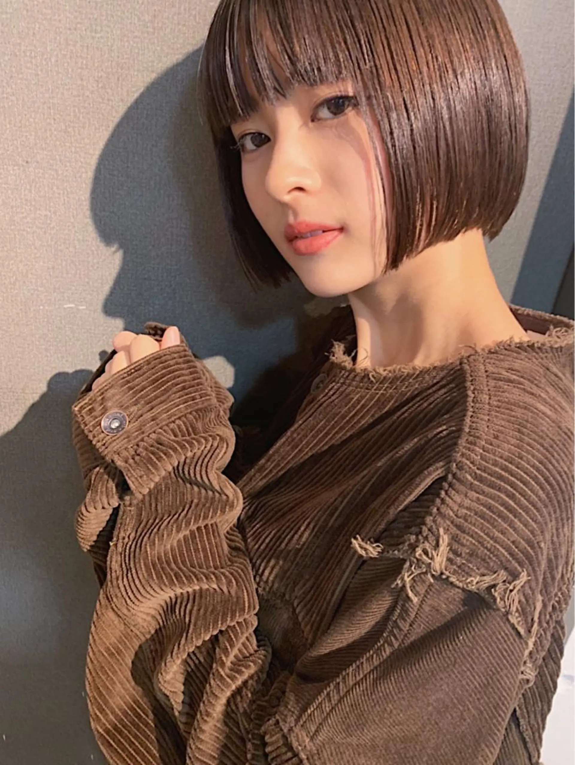ショート カラー パーマ ヘアアレンジ メンズ キッズ ネイル マツエク・マツパ ベージュカラー 透明感カラー グレージュ ボブ 古賀 侑磨のヘアスタイル
