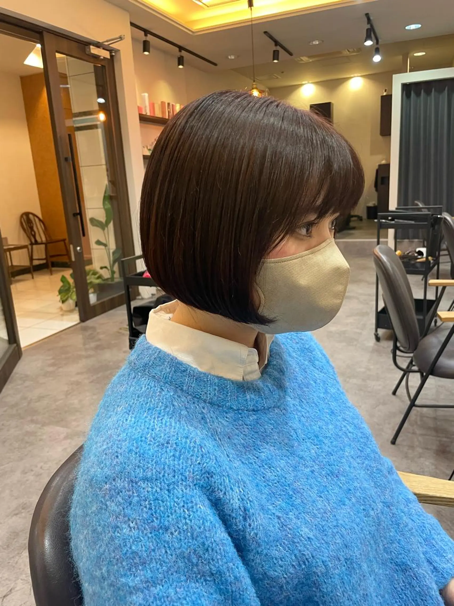 ショート ボブ カット ヘアカラー トリートメント ボブ/髪質改善/ soiナカジママドリのヘアスタイル