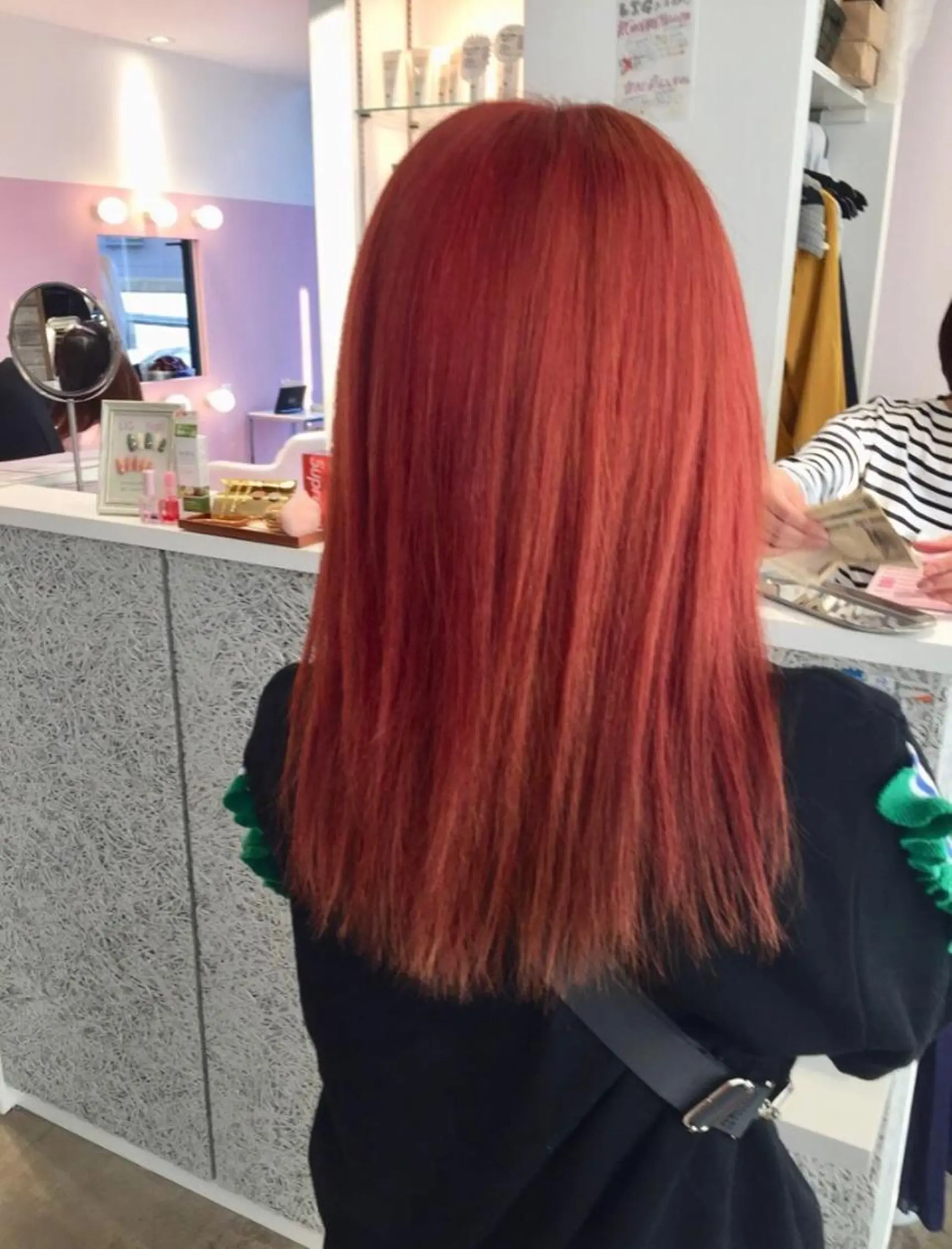 セミロング カット パーマ トリートメント 所渉/韓国レイヤー /ウルフカットのヘアスタイル