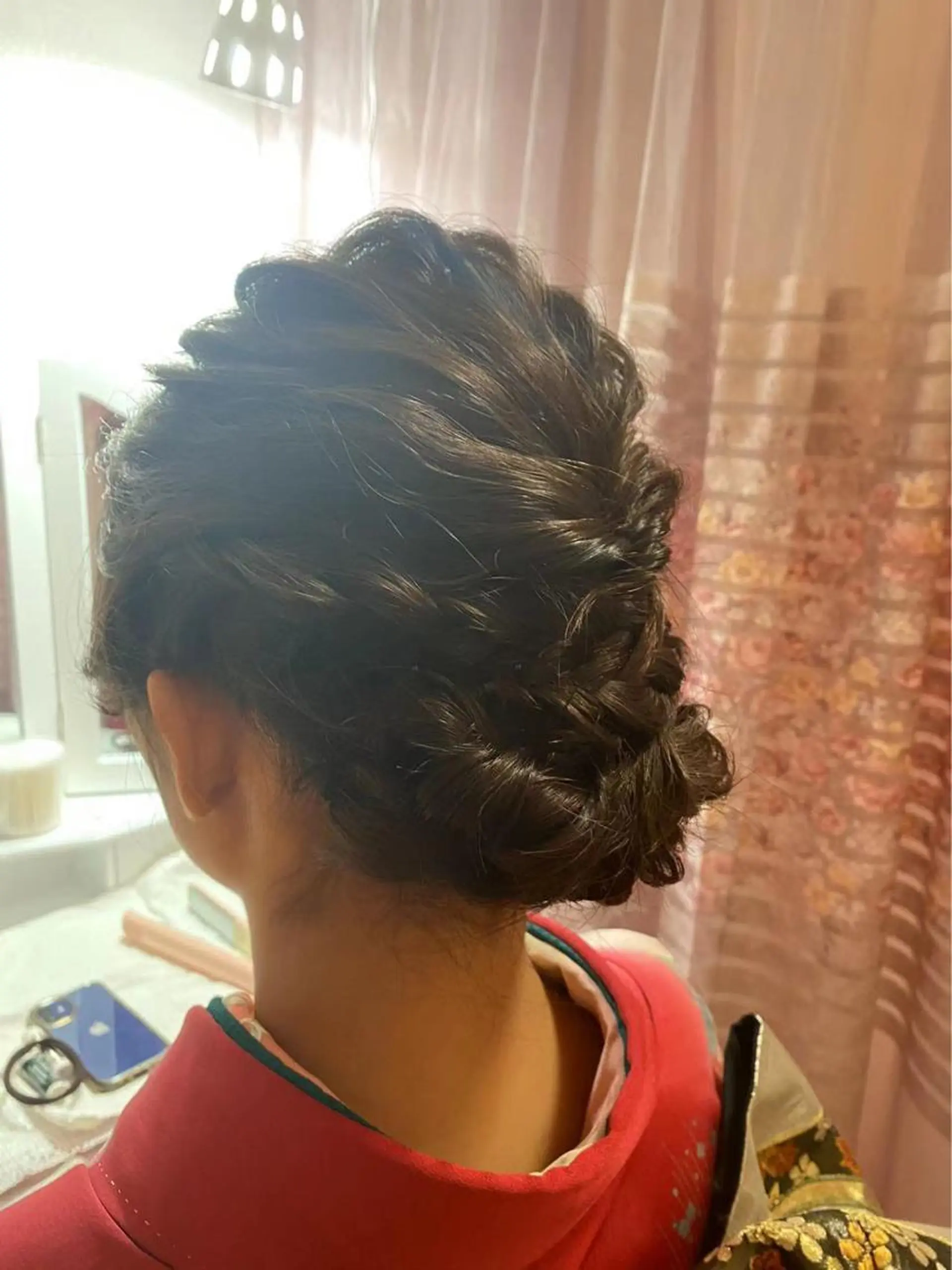 ヘアアレンジ 着物ヘア Ai& Hitomiのマツエク・マツパデザイン