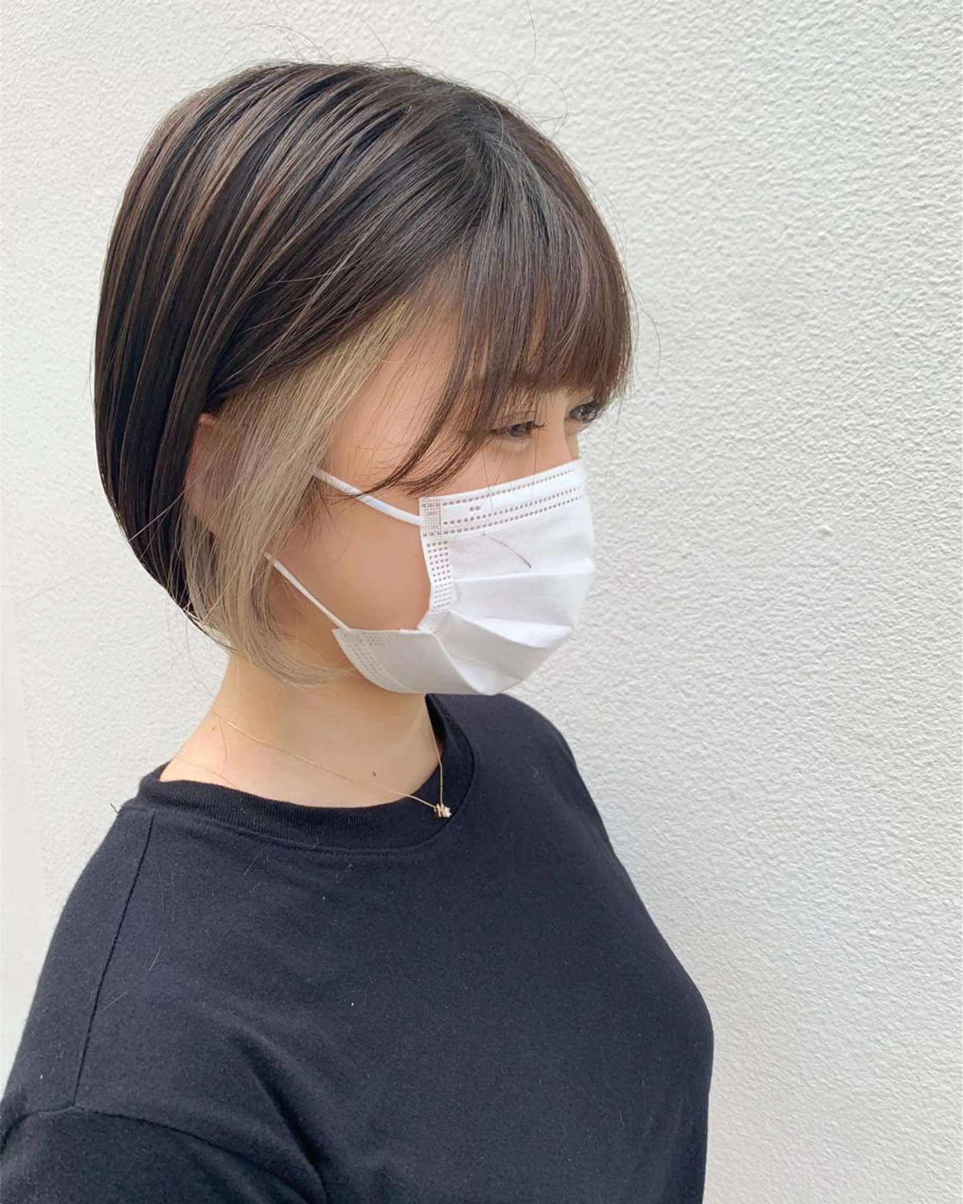 ショート ブリーチ/ウルフ ハッシュカット/石山のヘアスタイル